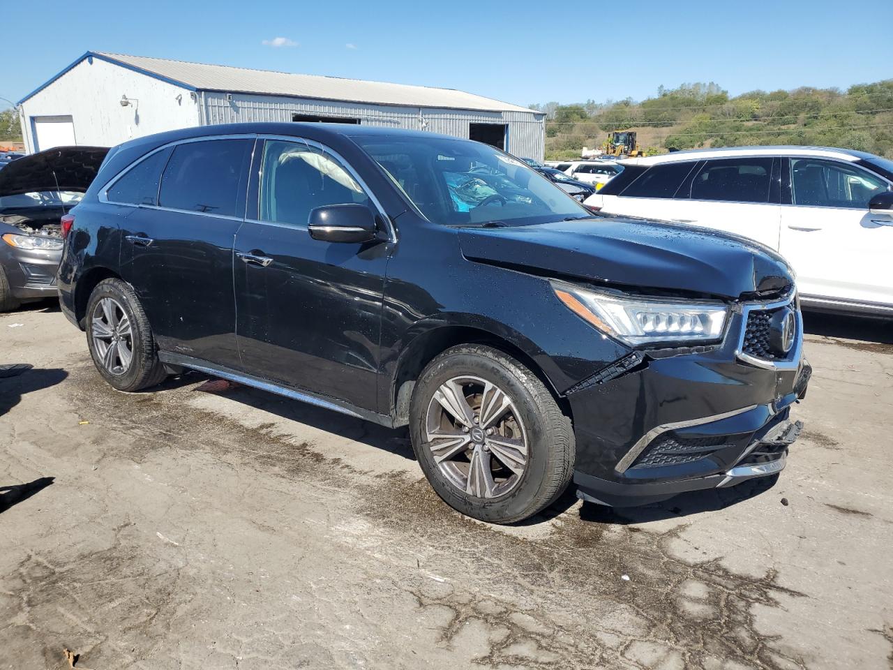 2017 Acura MDX VIN 5J8YD4H36HL004787 Copart auction photo, front end / side damage thumbnail 4
