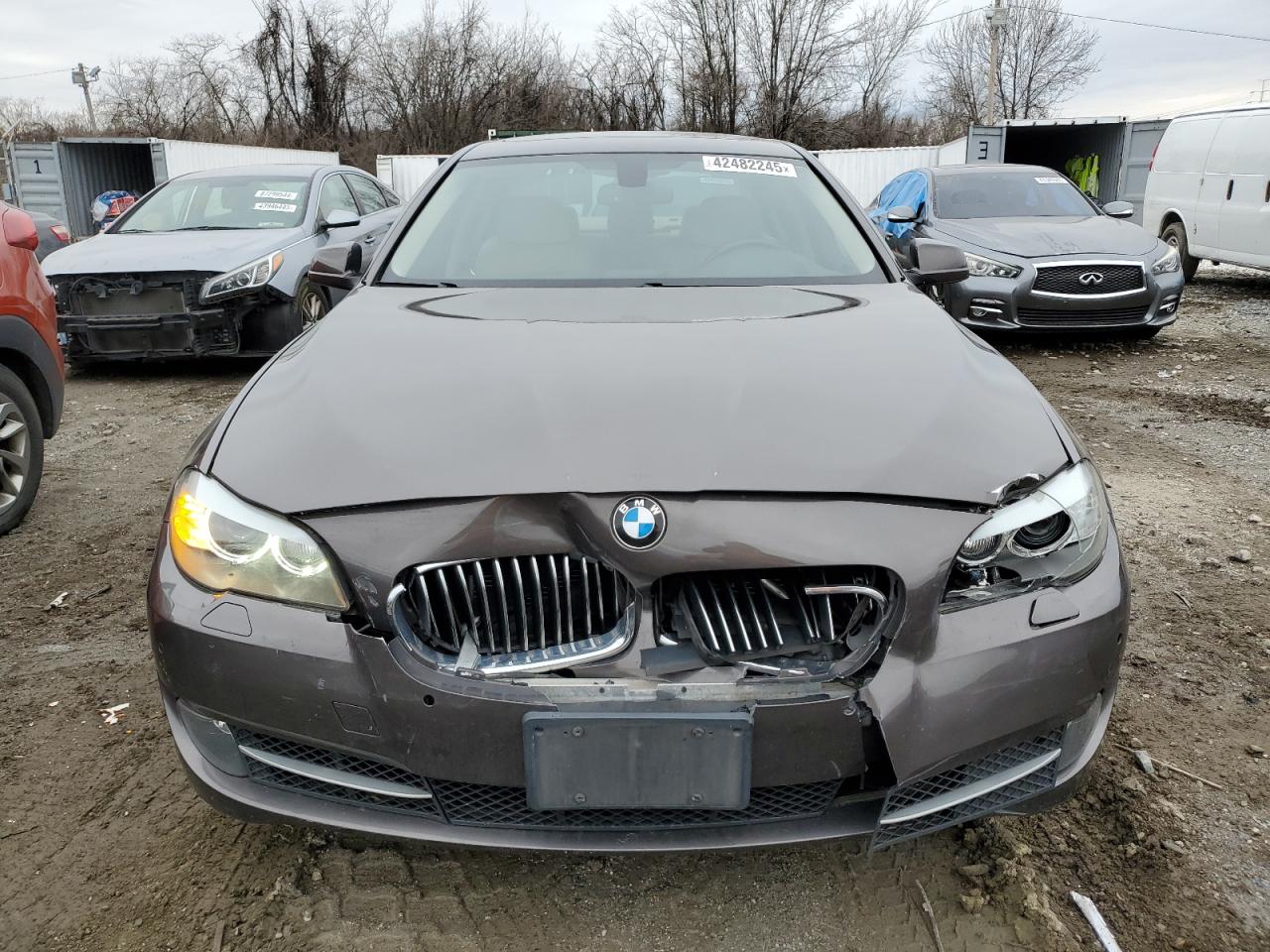 2013 BMW 5er VIN WBAXH5C50DDW14831 Copart auction photo, front end damage thumbnail 5