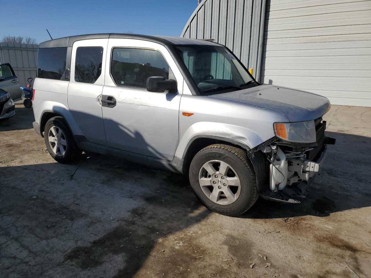 2010 Honda Element VIN 5J6YH2H73AL006152 Copart auction photo, front end / side damage thumbnail 4
