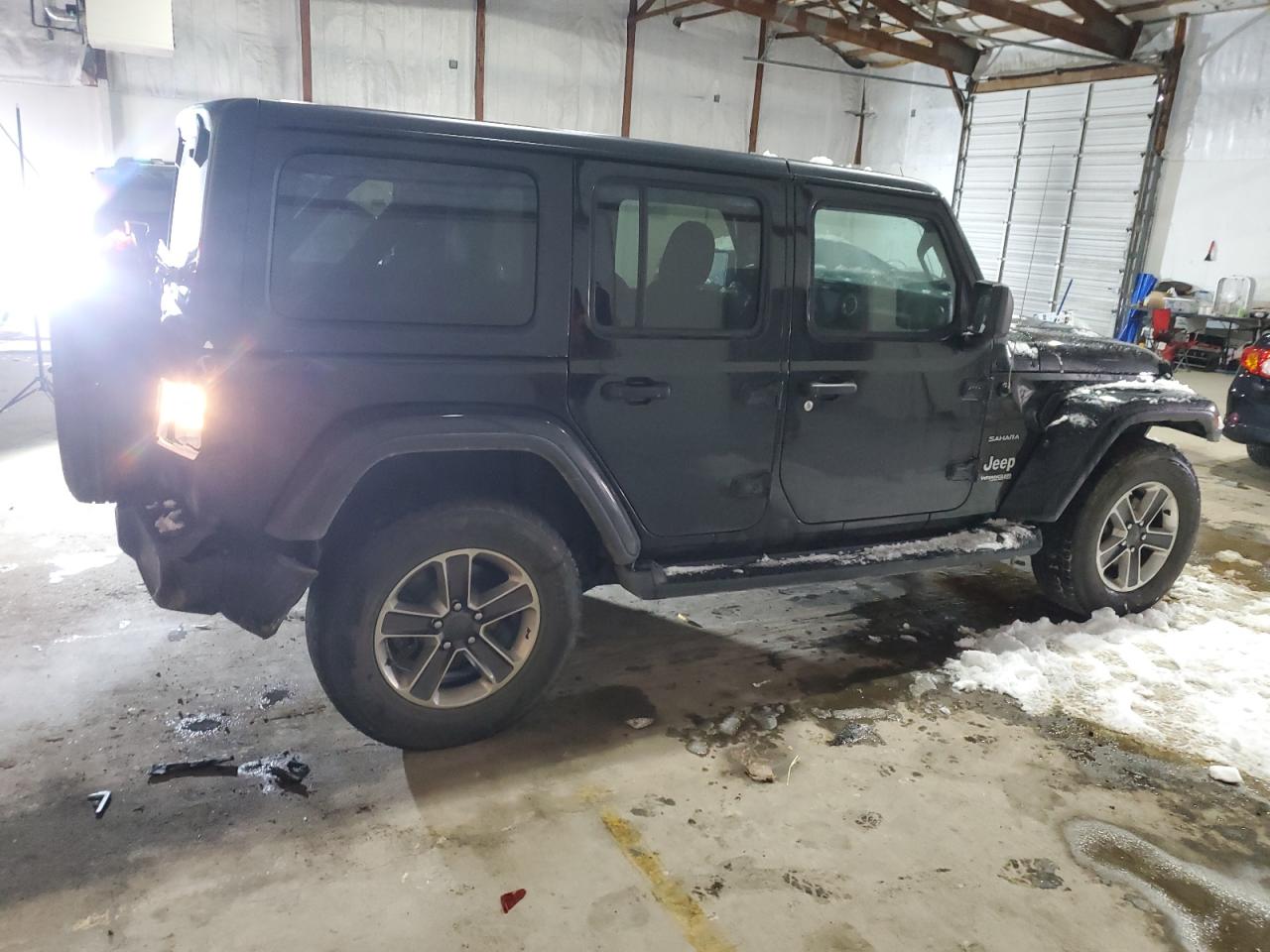 2020 Jeep Wrangler VIN 1C4HJXEN9LW214550 Copart auction photo, all over damage thumbnail 3