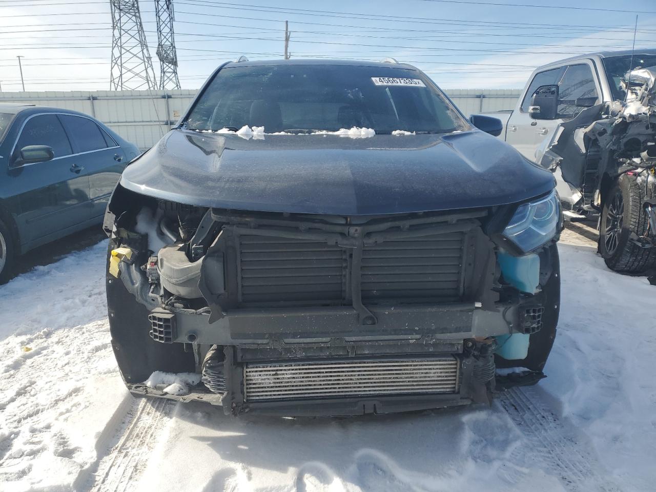 2018 Chevrolet Equinox VIN 3GNAXSEV0JS545035 Copart auction photo, front end / rear end damage thumbnail 5