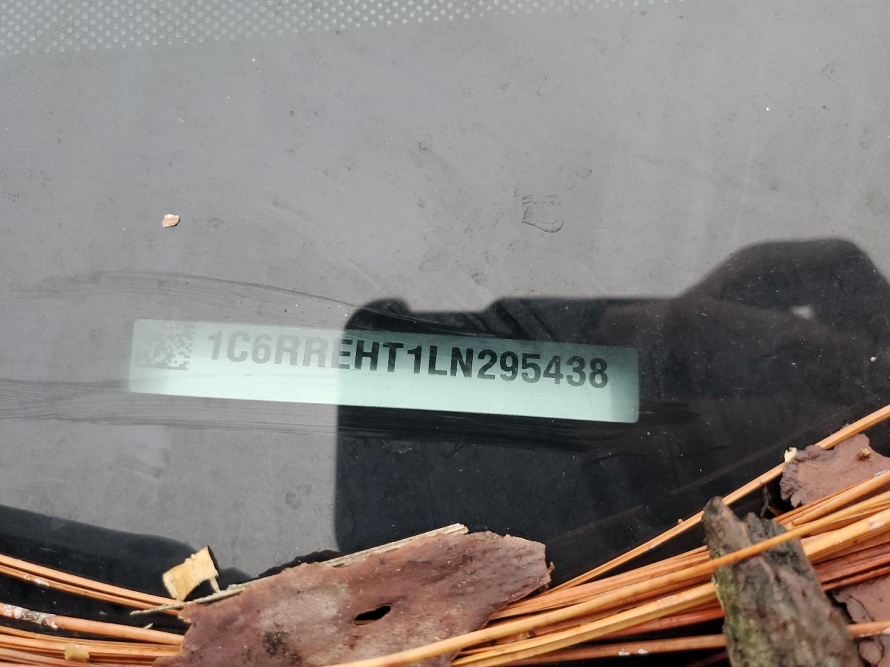 2020 RAM 1500 VIN 1C6RREHT1LN295438 Copart auction photo, all over / frame damage damage thumbnail 12