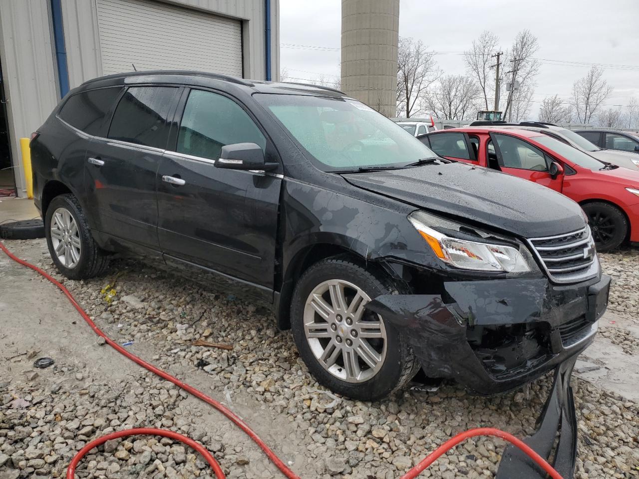 2014 Chevrolet Traverse VIN 1GNKRGKDXEJ170222 Copart auction photo, front end damage thumbnail 4