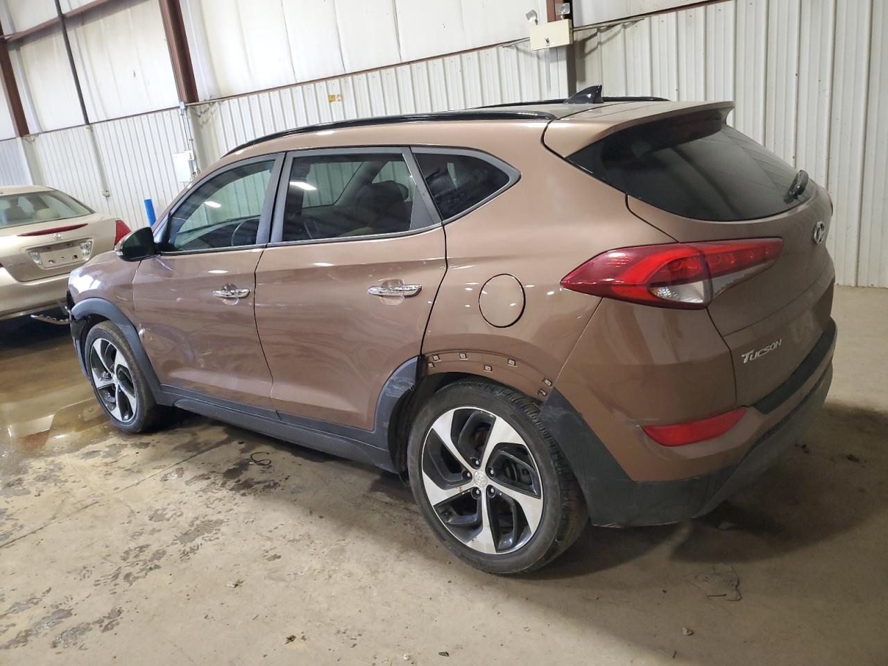 2016 Hyundai Tucson VIN KM8J3CA25GU115608 Copart auction photo, front end / rear end damage thumbnail 2