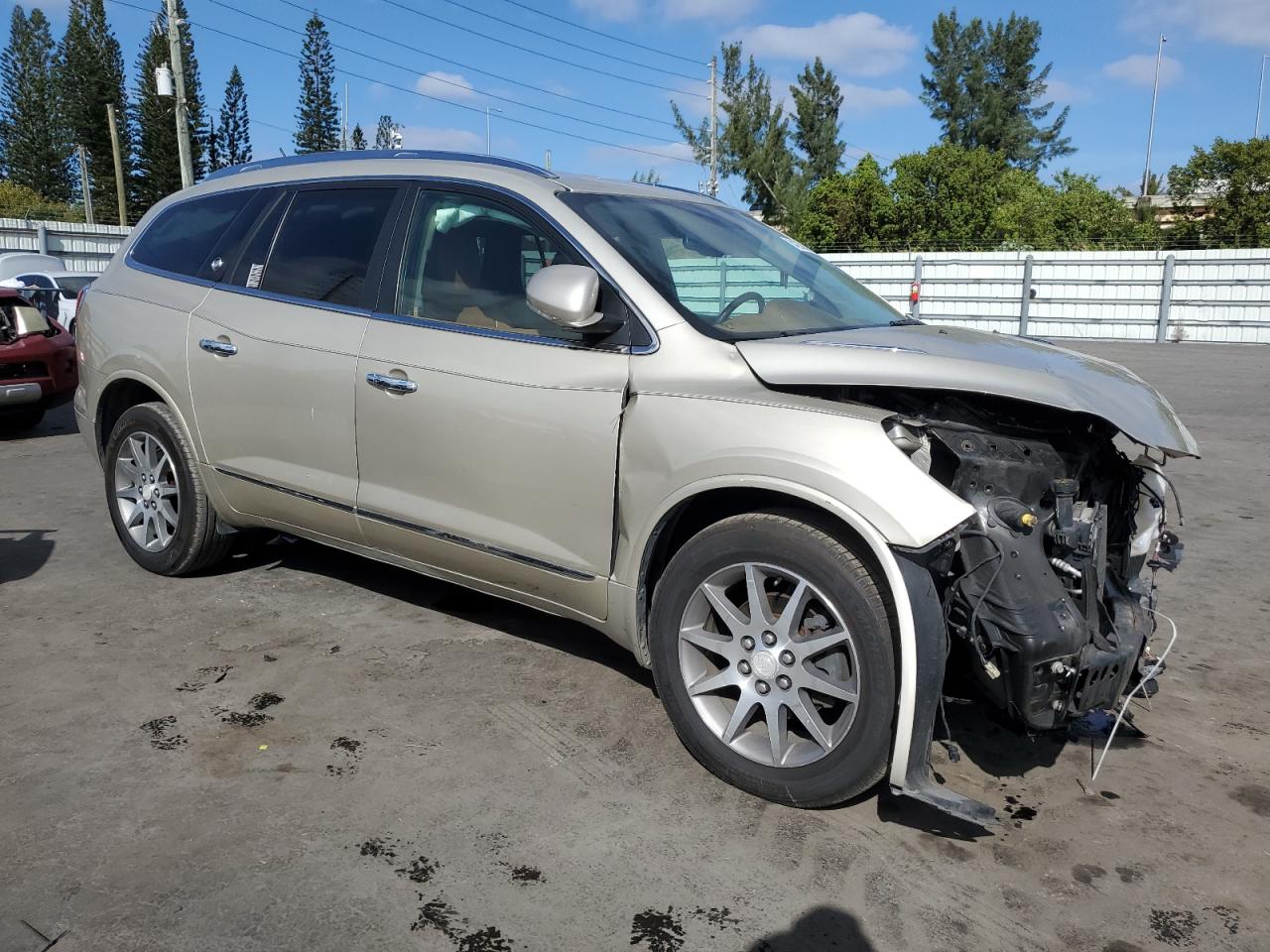 2013 Buick Enclave VIN 5GAKRCKD4DJ243859 Copart auction photo, front end damage thumbnail 4