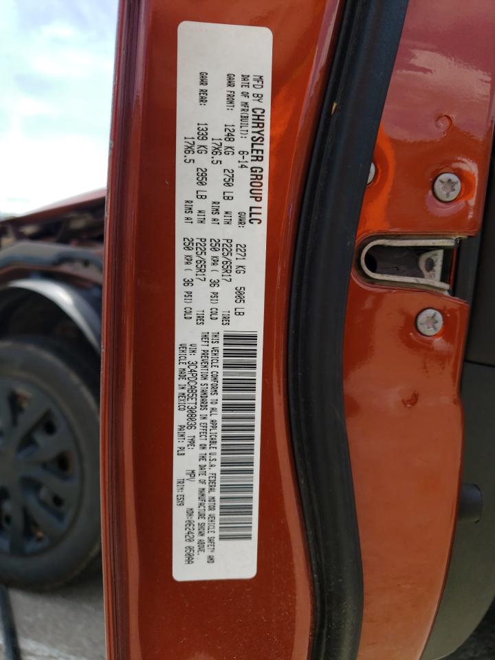 2014 Dodge Journey VIN 3C4PDCAB5ET308036 Copart auction photo, front end damage thumbnail 12