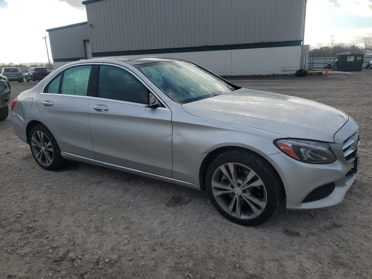 2015 Mercedes-Benz C-klasse VIN 55SWF4KBXFU004192 Copart auction photo, side damage thumbnail 4