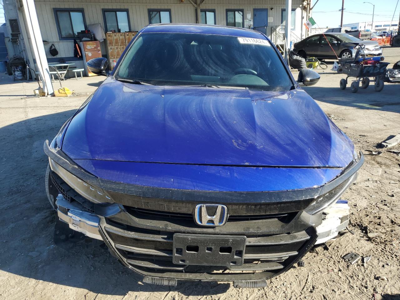 2022 Honda Accord VIN 1HGCV3F2XNA038492 Copart auction photo, front end / side damage thumbnail 5