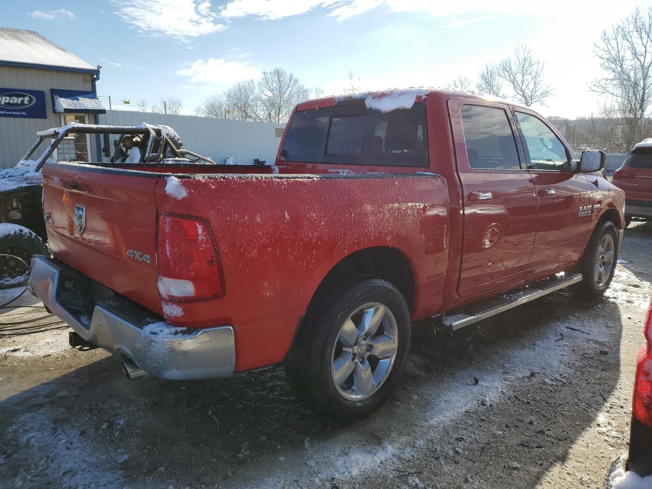 2016 RAM 1500 VIN 3C6RR7LT9GG194973 Copart auction photo, front end / rear end damage thumbnail 3