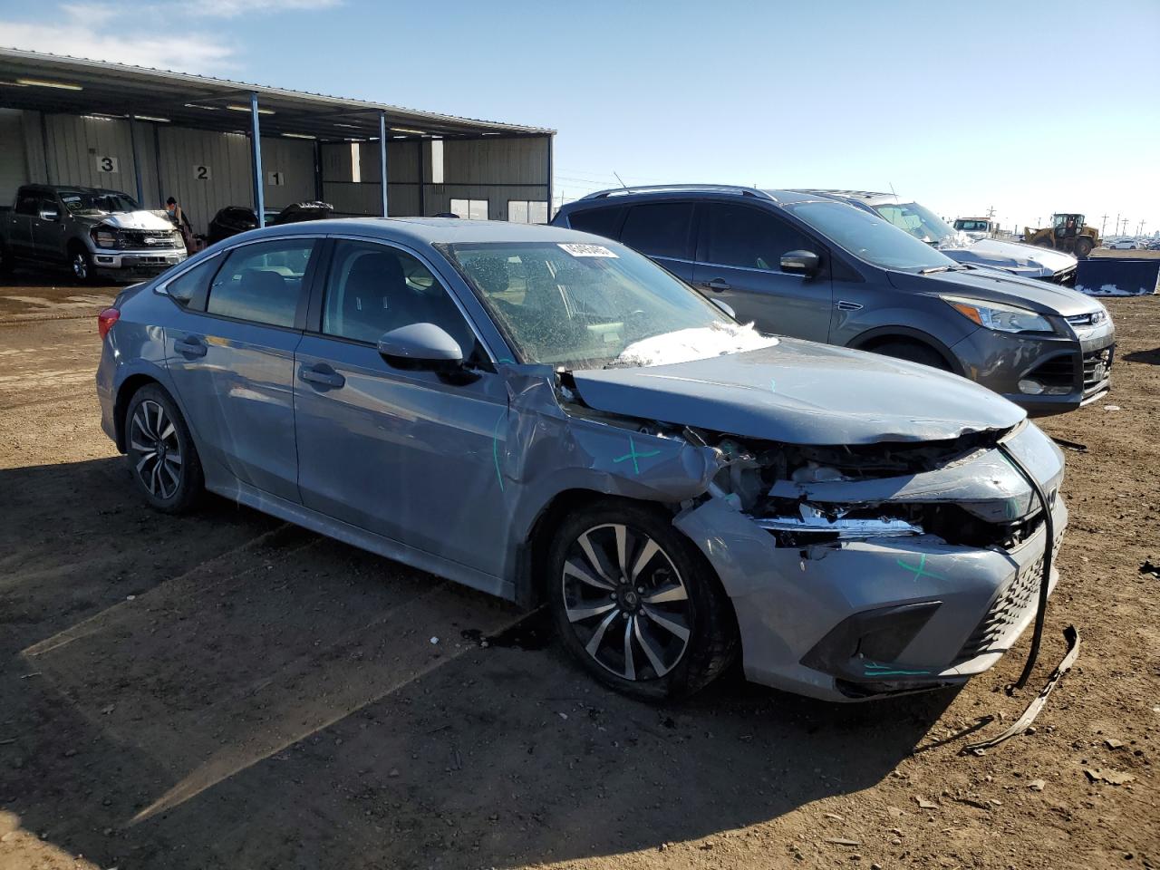 2023 Honda Civic VIN 2HGFE1F76PH316225 Copart auction photo, front end damage thumbnail 4