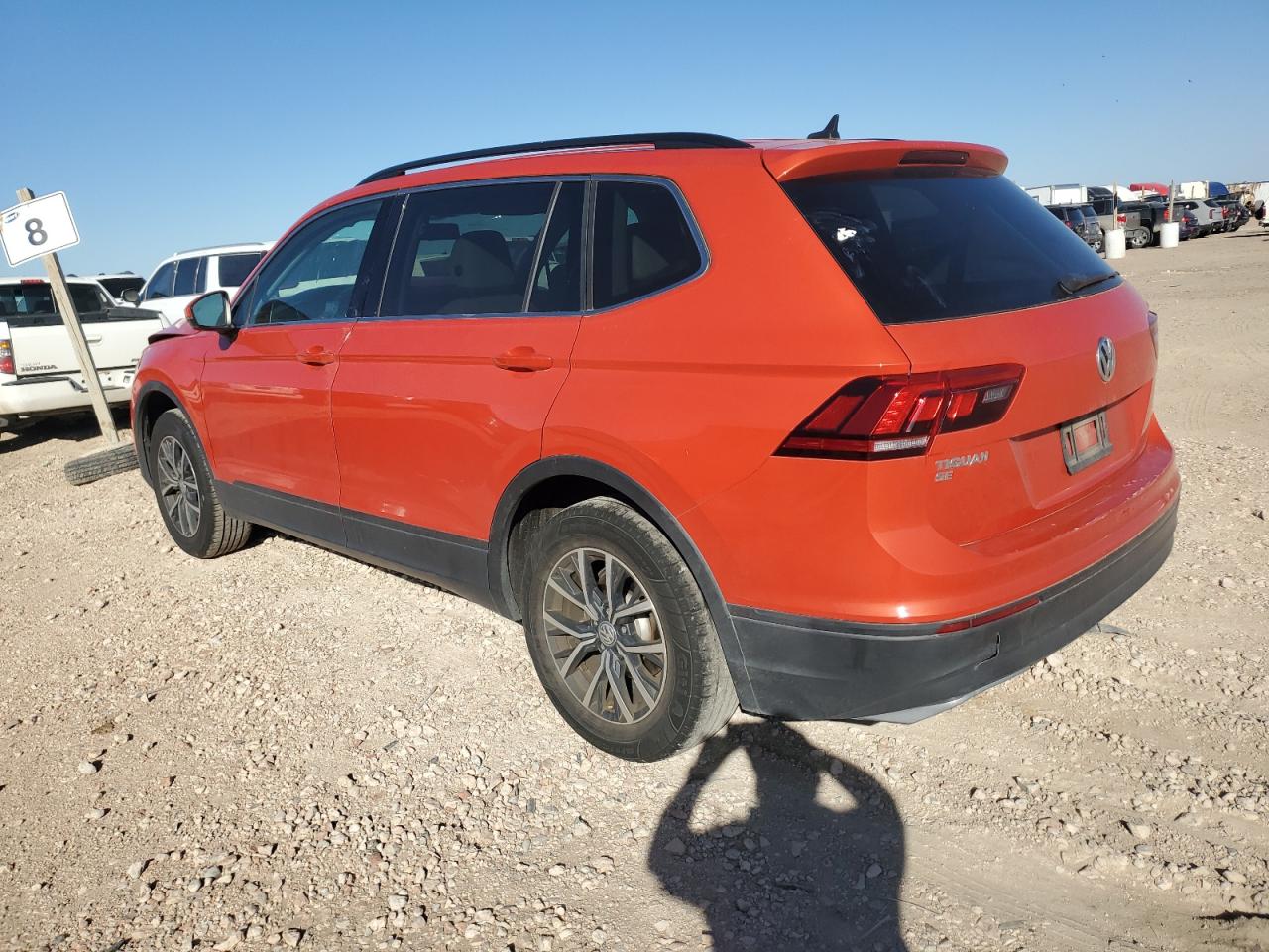 2019 Volkswagen Tiguan VIN 3VV3B7AX1KM131371 Copart auction photo, front end / side damage thumbnail 2