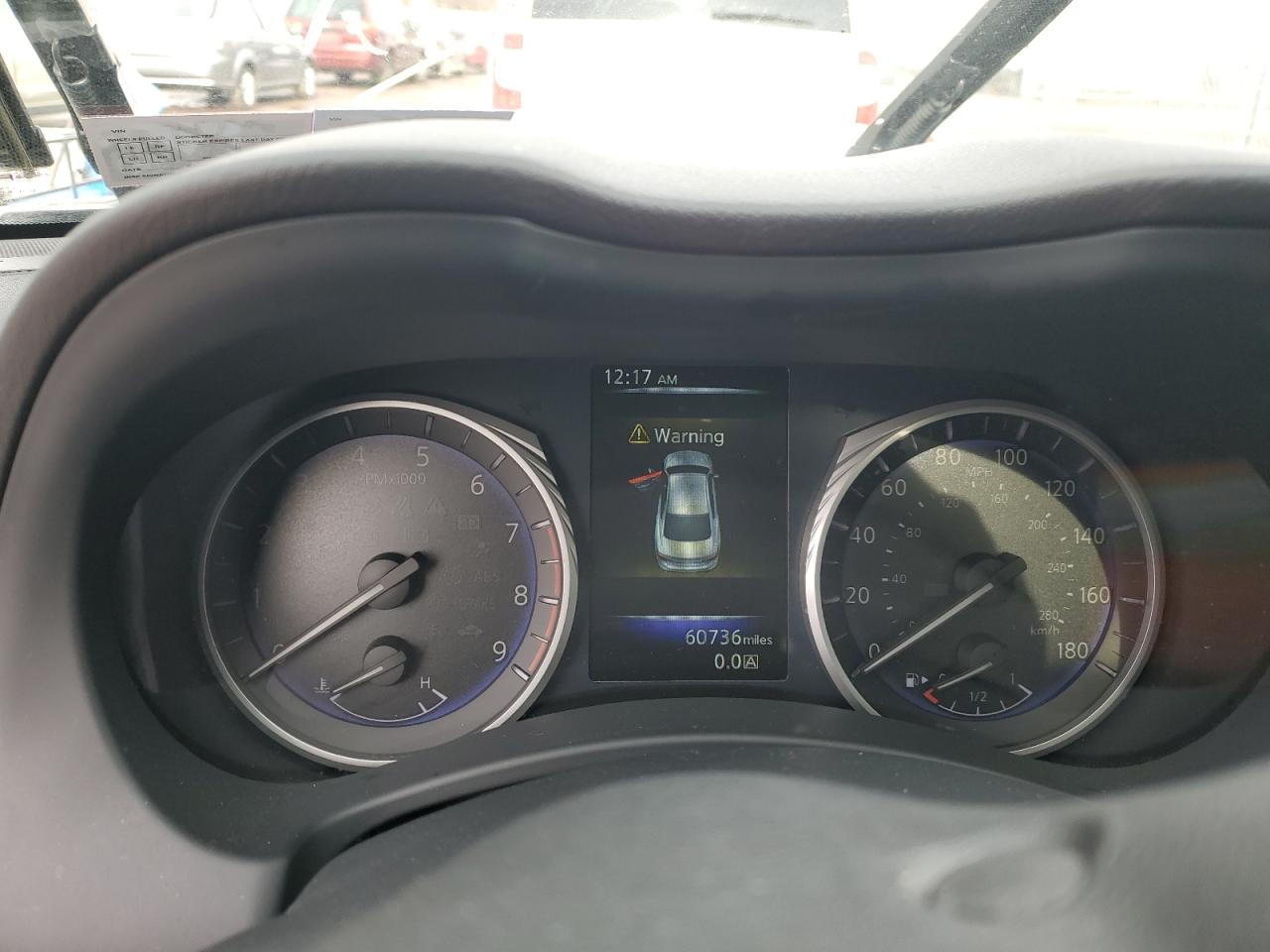 2017 Infiniti Q50 VIN JN1EV7AR5HM836679 Copart auction photo, front end damage thumbnail 9