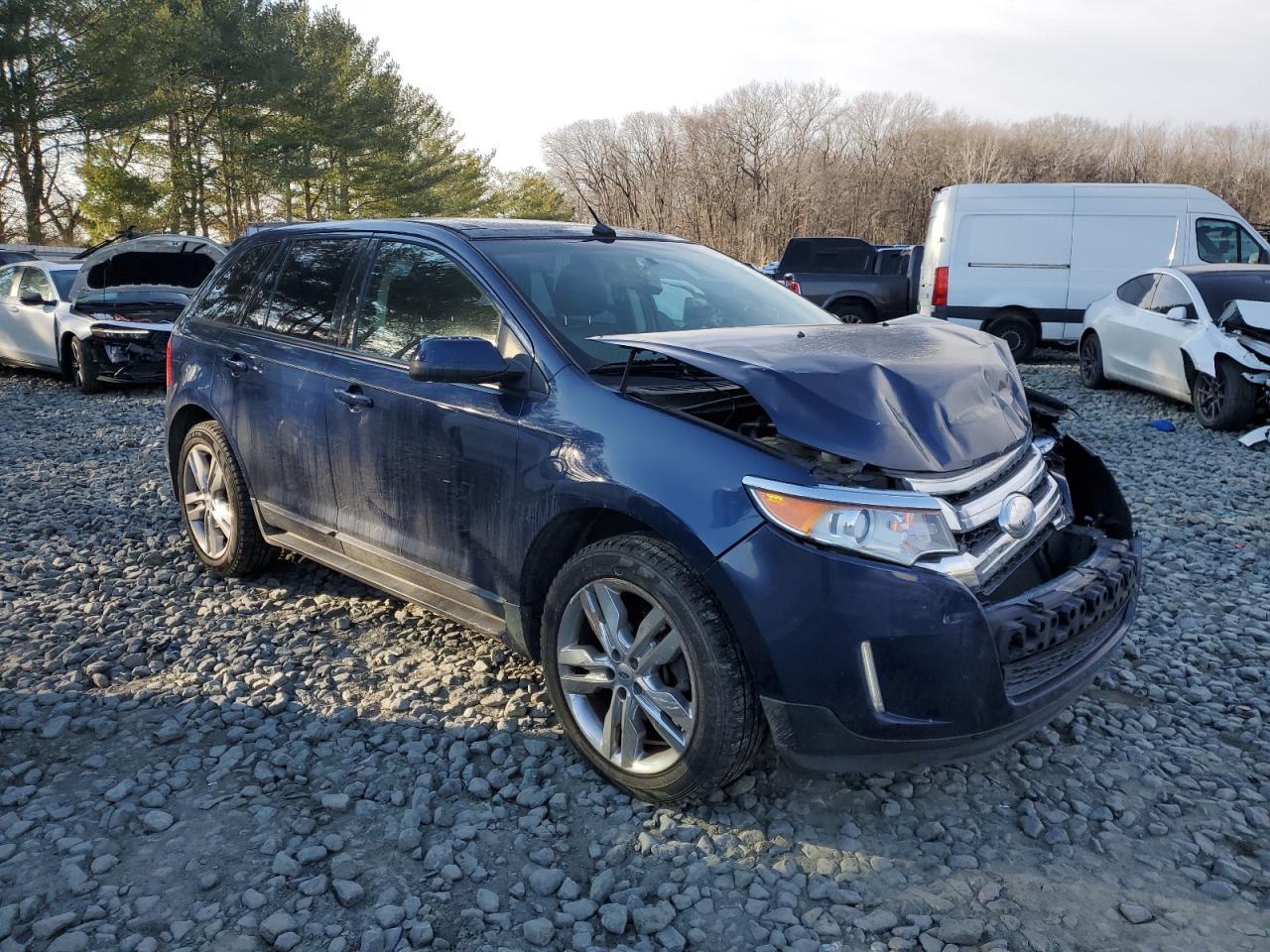 2012 Ford Edge VIN 2FMDK3J93CBA47855 Copart auction photo, front end / mechanical damage thumbnail 4