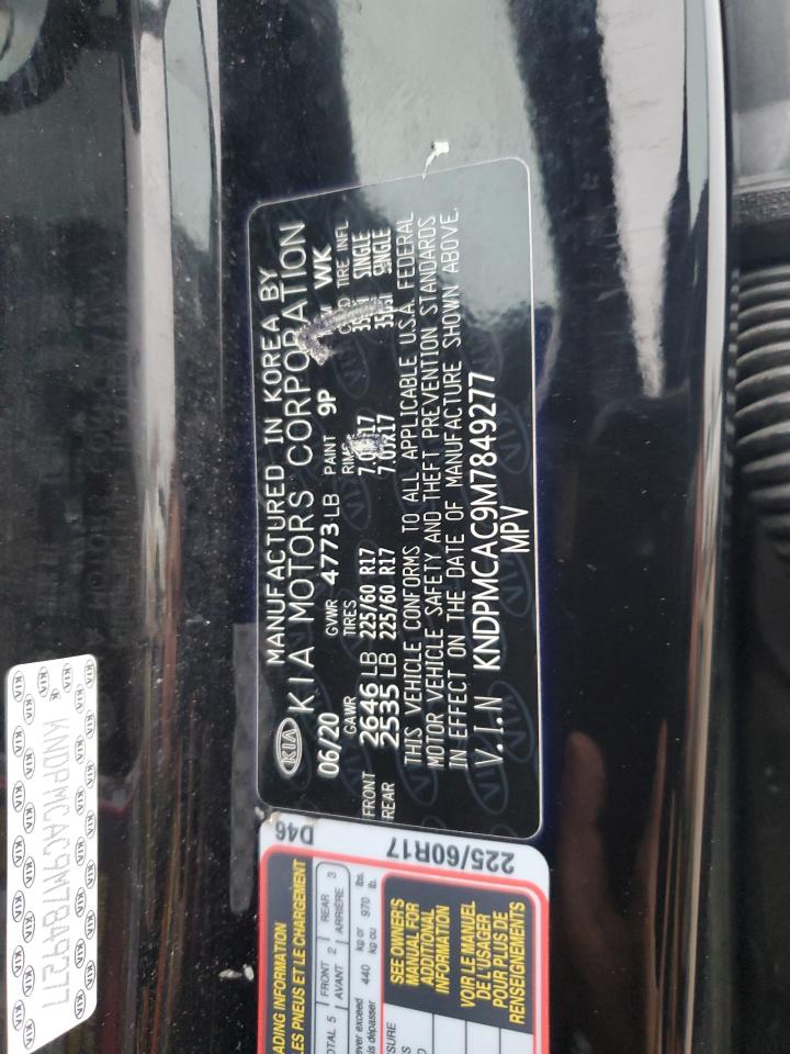 2021 KIA Sportage VIN KNDPMCAC9M7849277 Copart auction photo, front end damage thumbnail 13