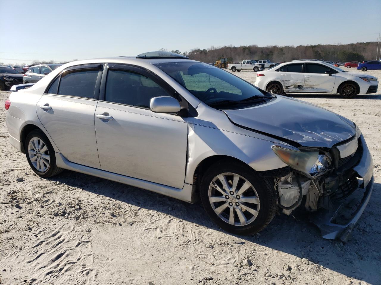 2010 Toyota Corolla VIN 1NXBU4EE1AZ293793 Copart auction photo, front end damage thumbnail 4