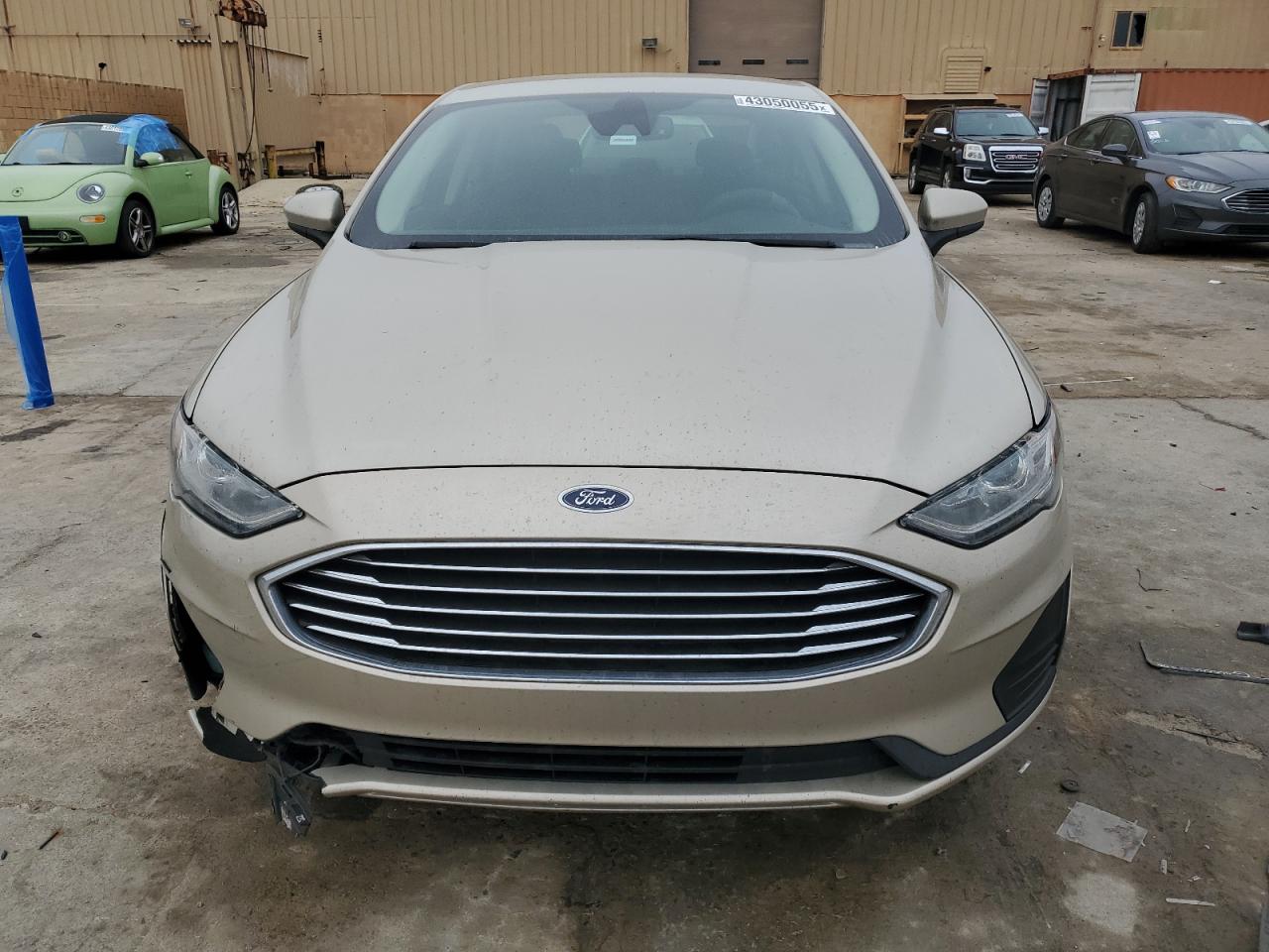 2019 Ford Fusion VIN 3FA6P0HD2KR159785 Copart auction photo, side / front end damage thumbnail 5