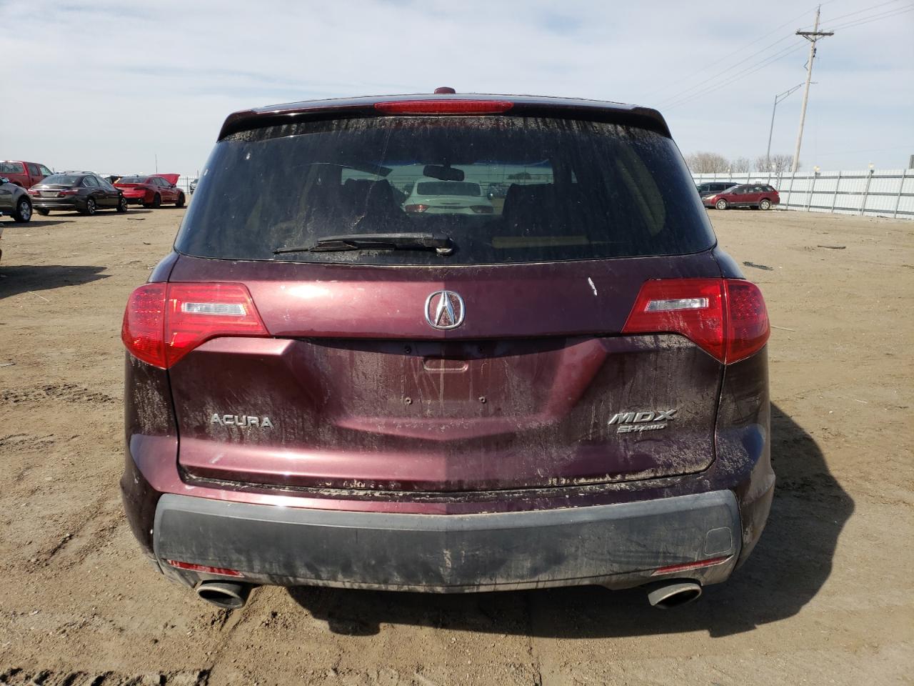 2008 Acura MDX VIN 2HNYD28268H527681 Copart auction photo, all over damage thumbnail 6