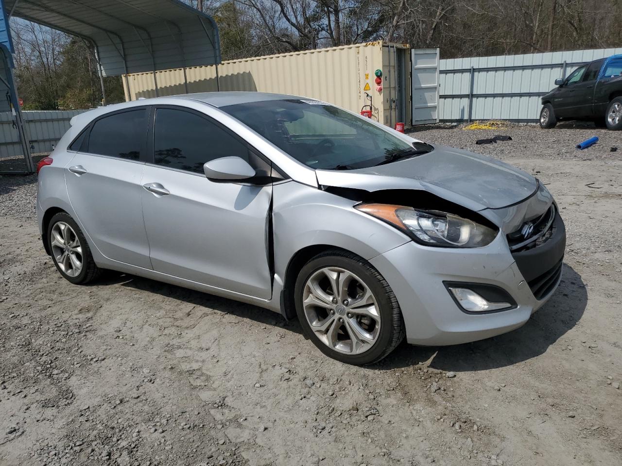 2013 Hyundai Elantra VIN KMHD35LE4DU118057 Copart auction photo, front end / side damage thumbnail 4