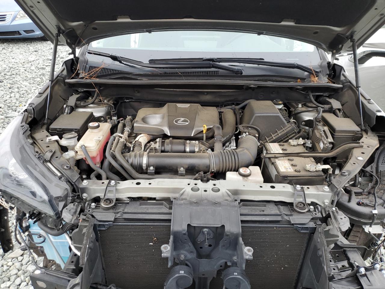 2021 Lexus NX VIN JTJDARBZ6M2186360 Copart auction photo, front end / side damage thumbnail 12