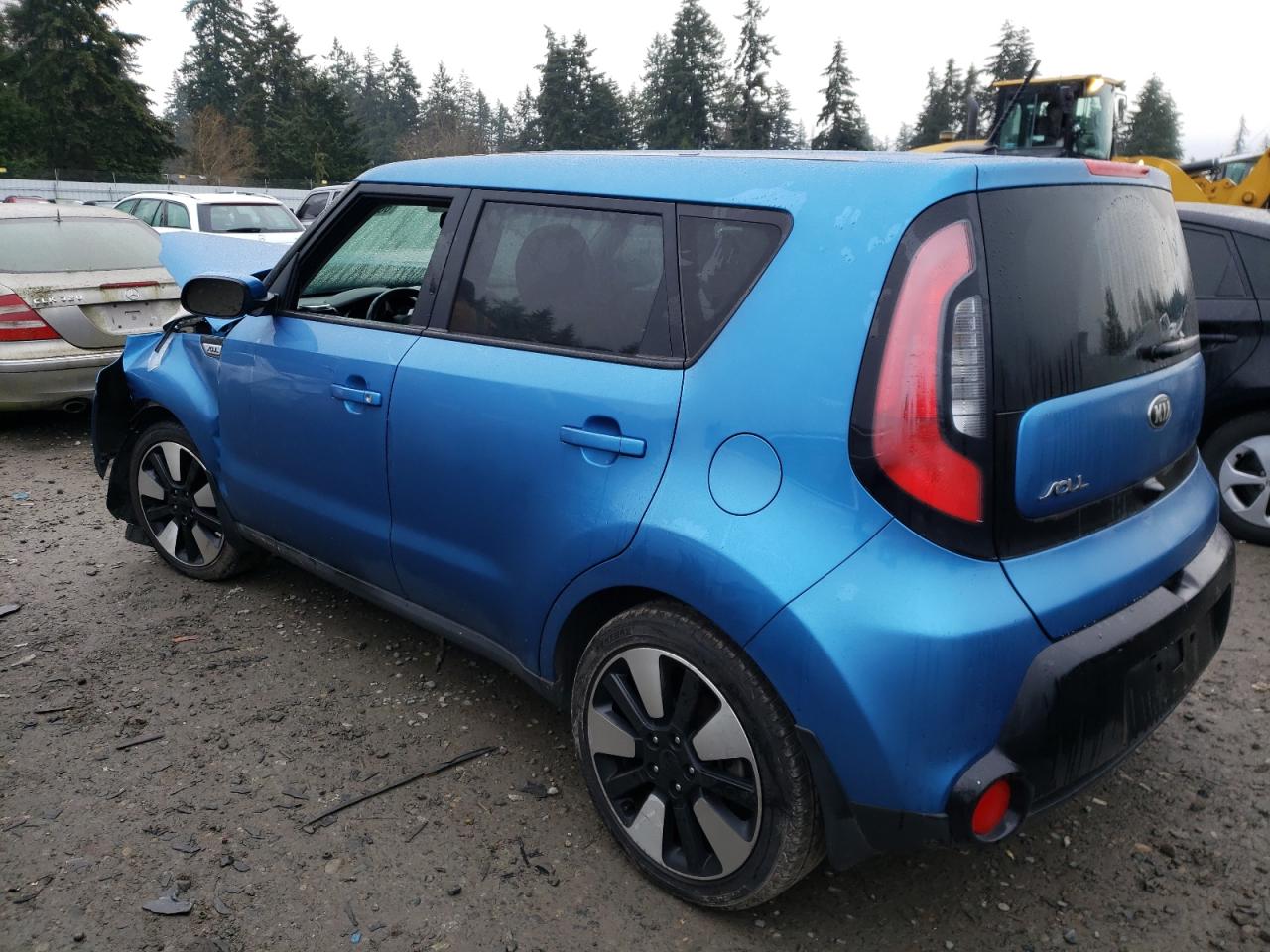 2016 KIA Soul VIN KNDJP3A55G7383513 Copart auction photo, front end / side damage thumbnail 2