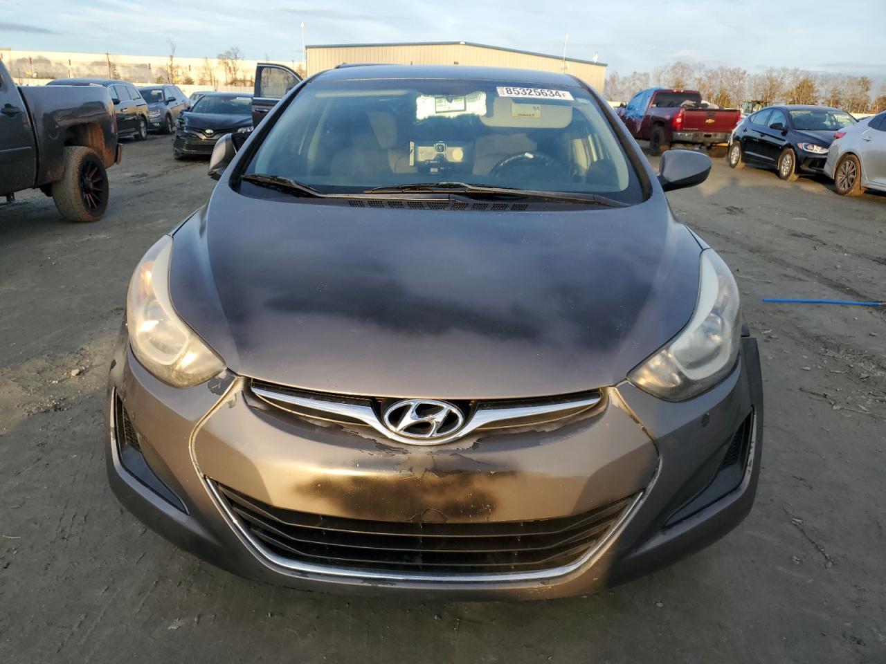 2014 Hyundai Elantra VIN 5NPDH4AE9EH482148 Copart auction photo, vandalism damage thumbnail 5