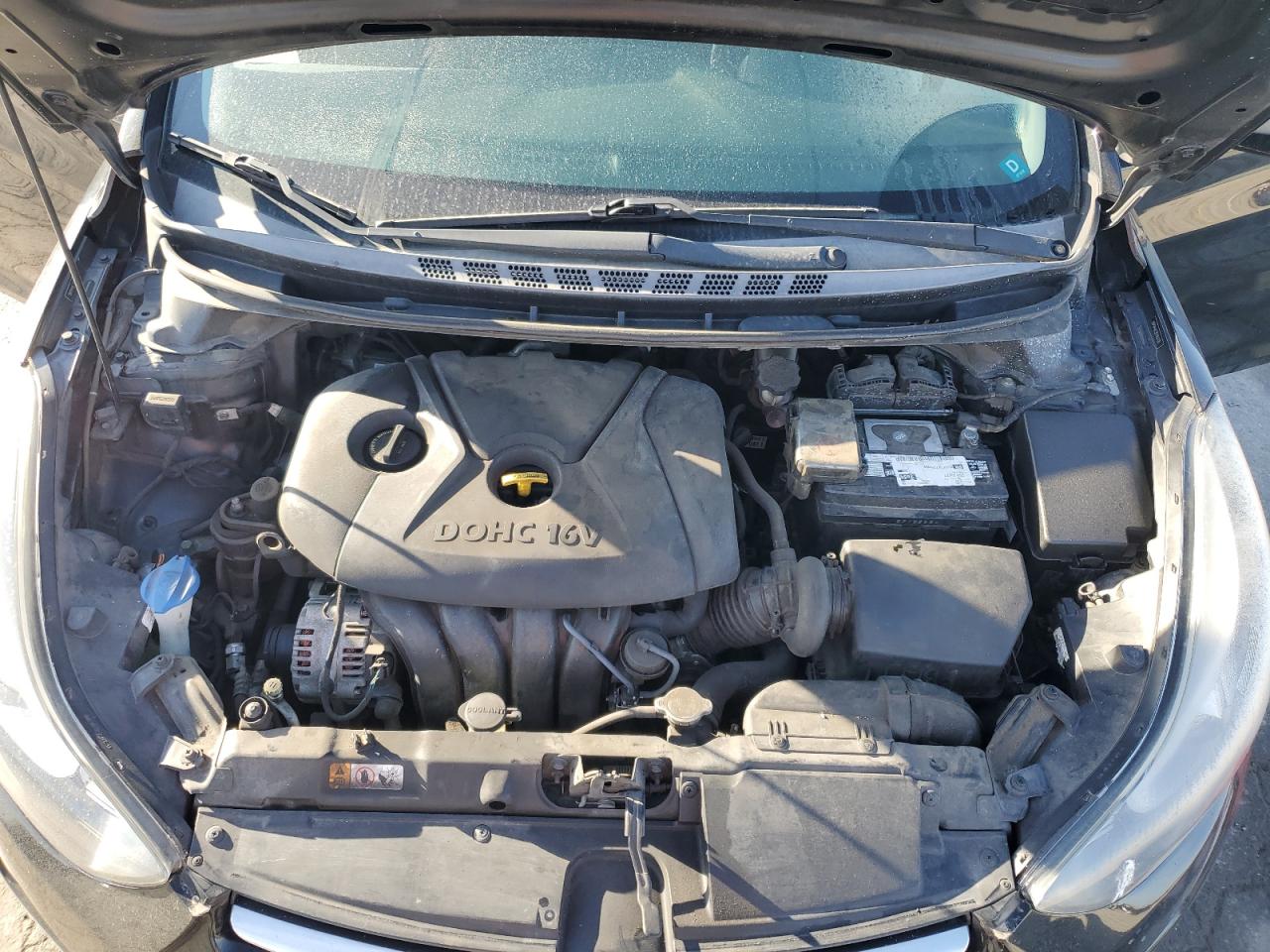 2015 Hyundai Elantra VIN 5NPDH4AE3FH551708 Copart auction photo, side damage thumbnail 11