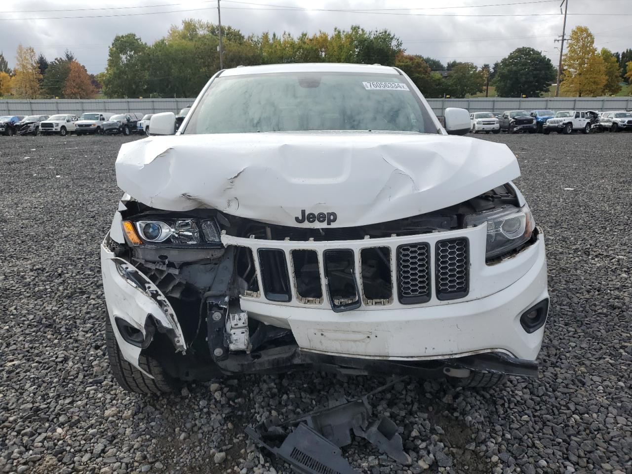 2015 Jeep Grand Cherokee VIN 1C4RJFAG6FC224495 Copart auction photo, front end / mechanical damage thumbnail 5