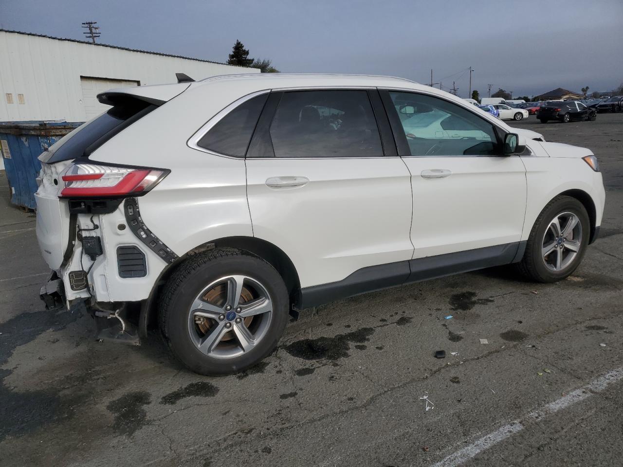 2021 Ford Edge VIN 2FMPK4J91MBA11313 Copart auction photo, rear end damage thumbnail 3
