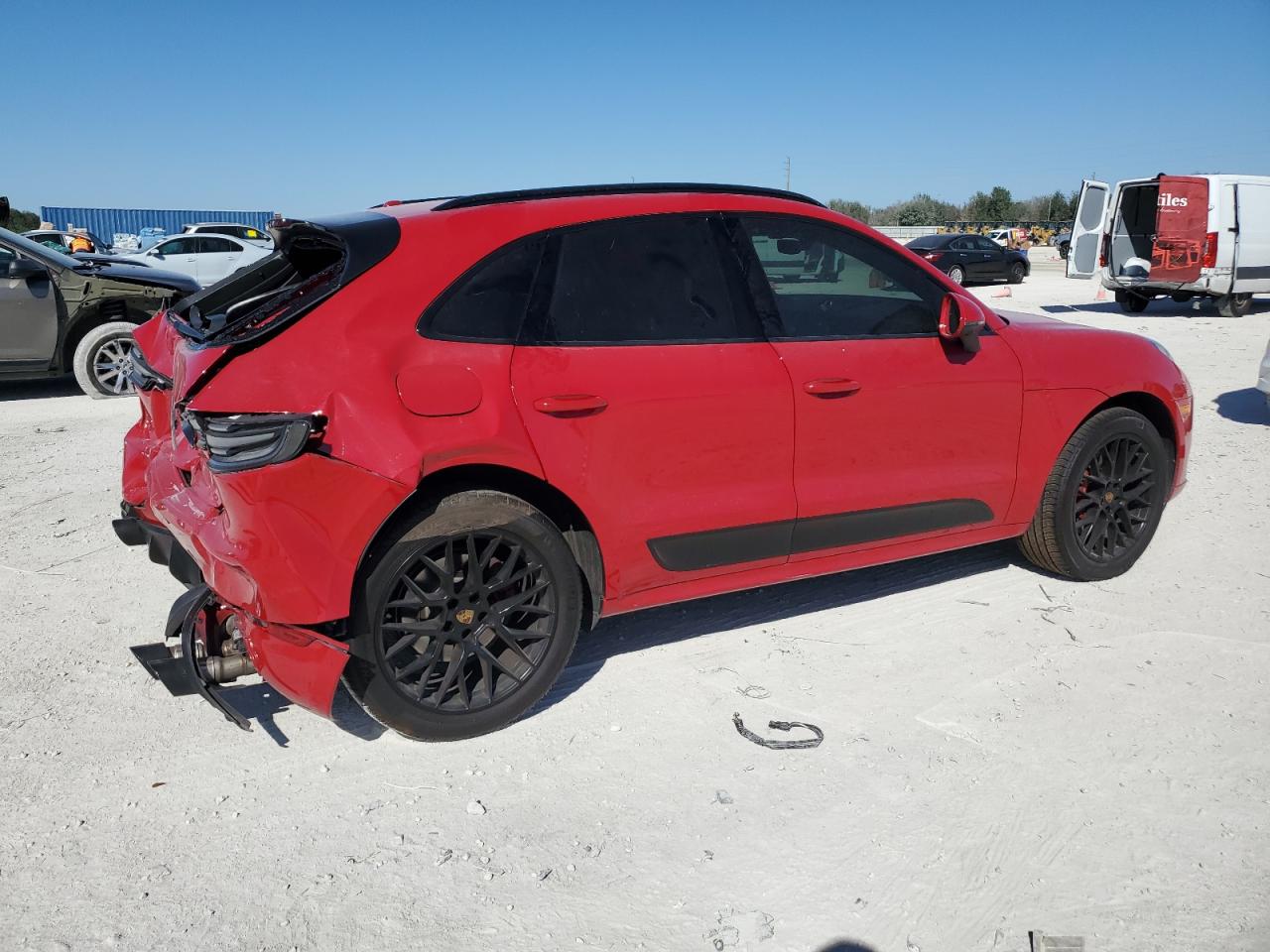 2021 Porsche Macan VIN WP1AG2A54MLB51030 Copart auction photo, rear end damage thumbnail 3
