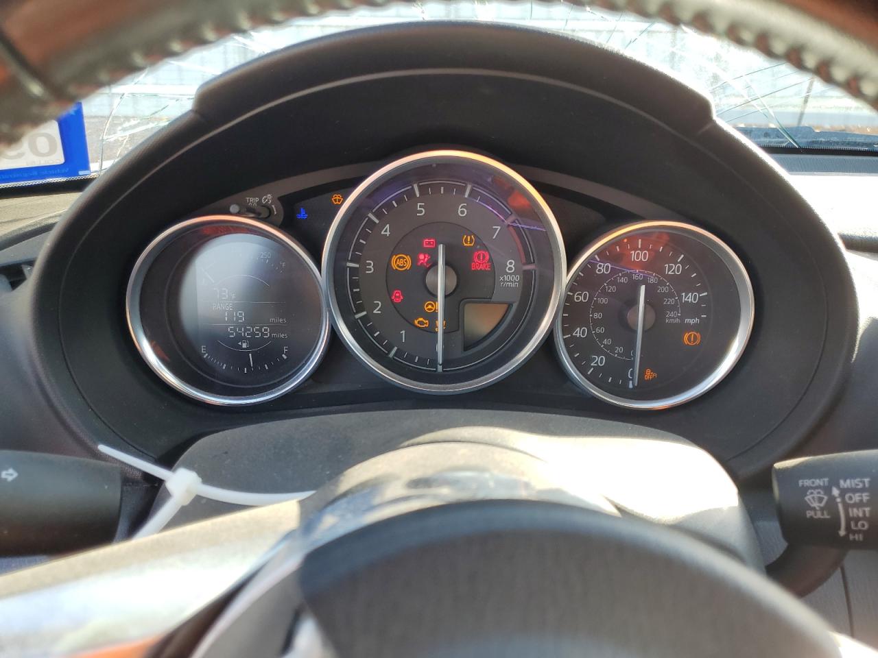 2017 Mazda MX-5 VIN JM1NDAC70H0123852 Copart auction photo, front end / mechanical damage thumbnail 9