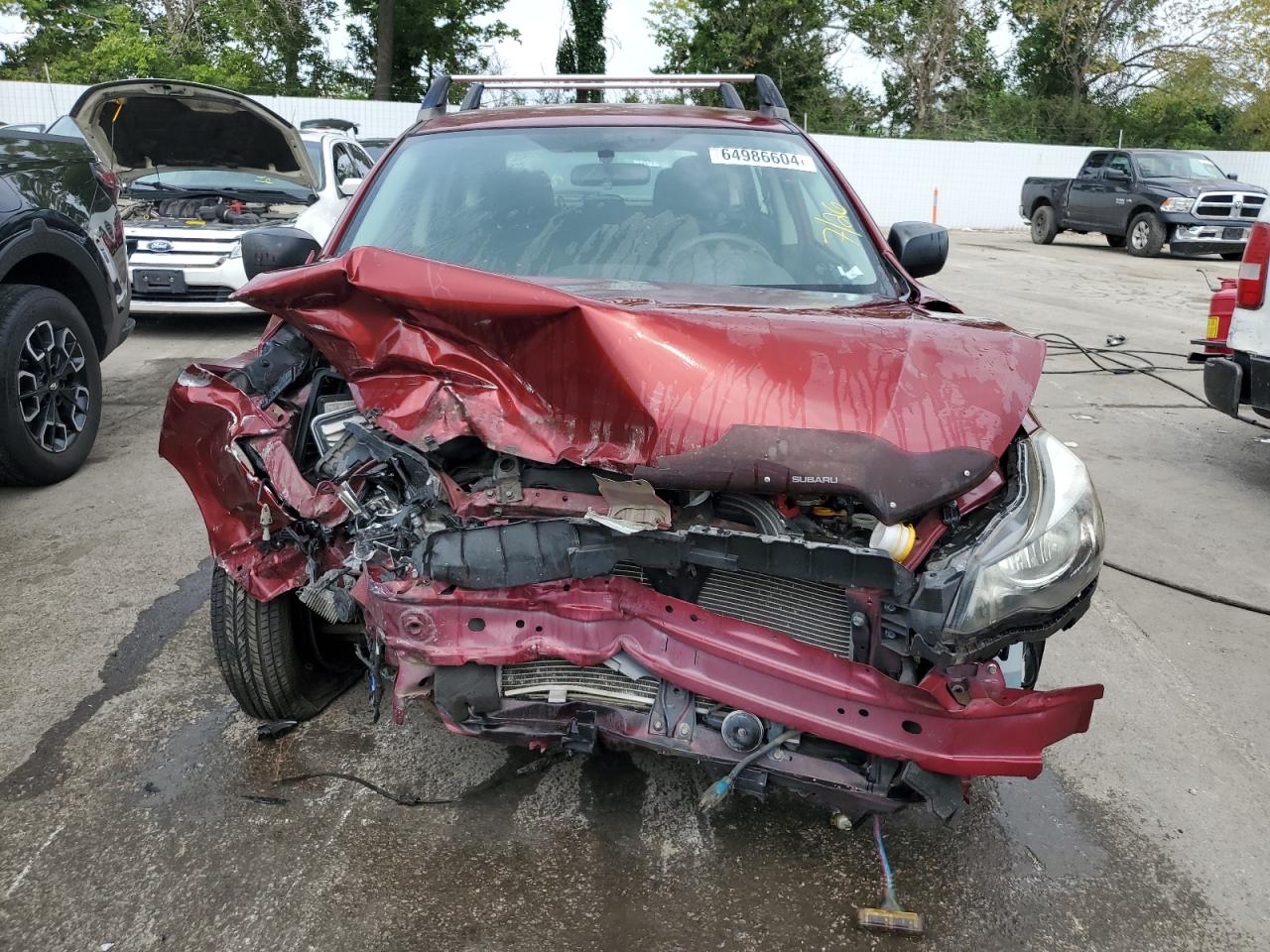 2012 Subaru Impreza VIN JF1GPAA69CH224351 Copart auction photo, front end damage thumbnail 5