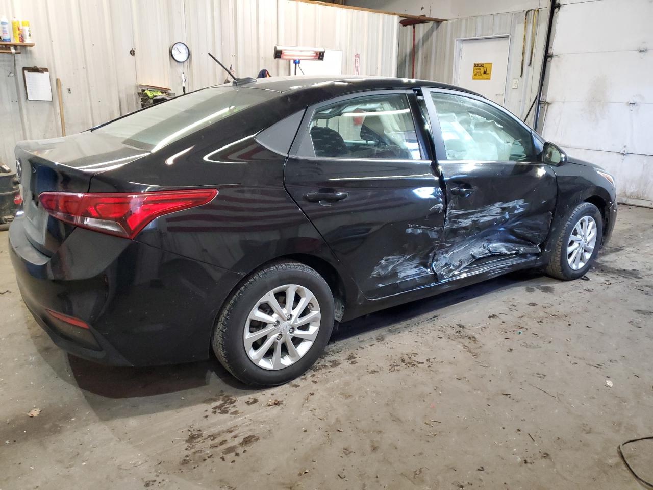 2022 Hyundai Accent VIN 3KPC24A68NE153760 Copart auction photo, rollover / side damage thumbnail 3