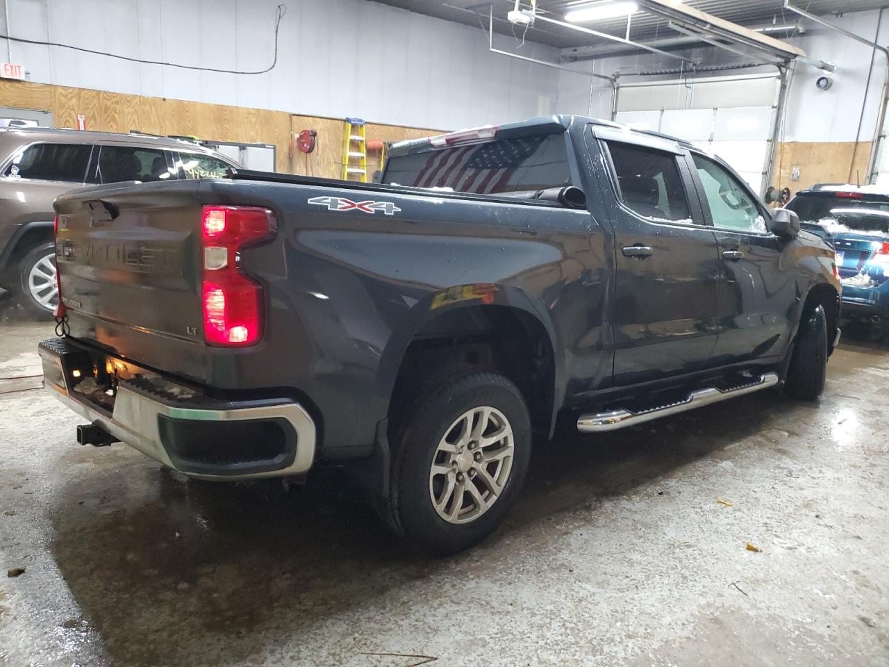 2021 Chevrolet Silverado VIN 1GCPYJEK3MZ348447 Copart auction photo, front end / undercarriage damage thumbnail 3