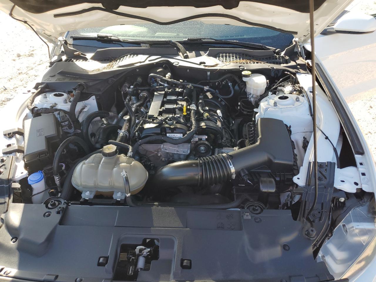 2022 Ford Mustang VIN 1FA6P8TH0N5100590 Copart auction photo, side / front end damage thumbnail 11