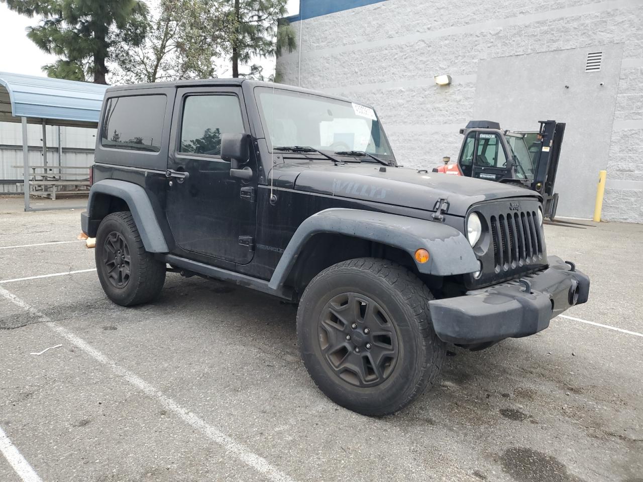 2014 Jeep Wrangler VIN 1C4AJWAG5EL321330 Copart auction photo, front end damage thumbnail 4