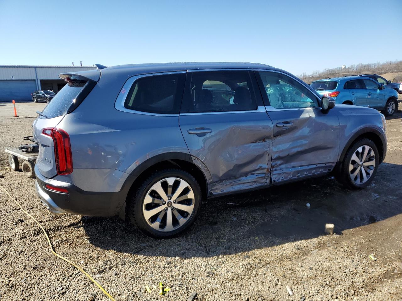 2020 KIA Telluride VIN 5XYP3DHC4LG059241 Copart auction photo, side damage thumbnail 3