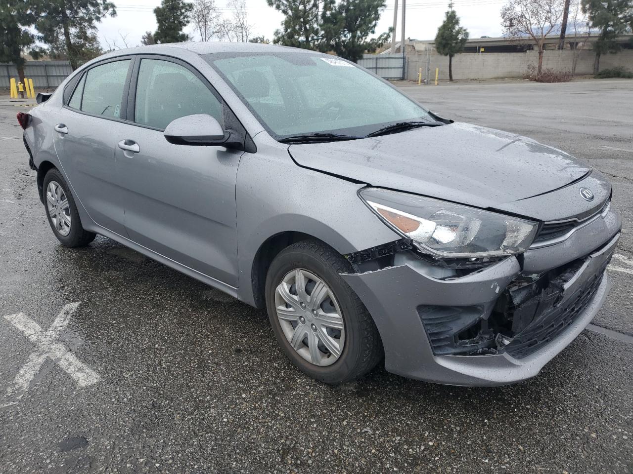 2021 KIA Rio VIN 3KPA24AD3ME367351 Copart auction photo, front end / rear end damage thumbnail 4