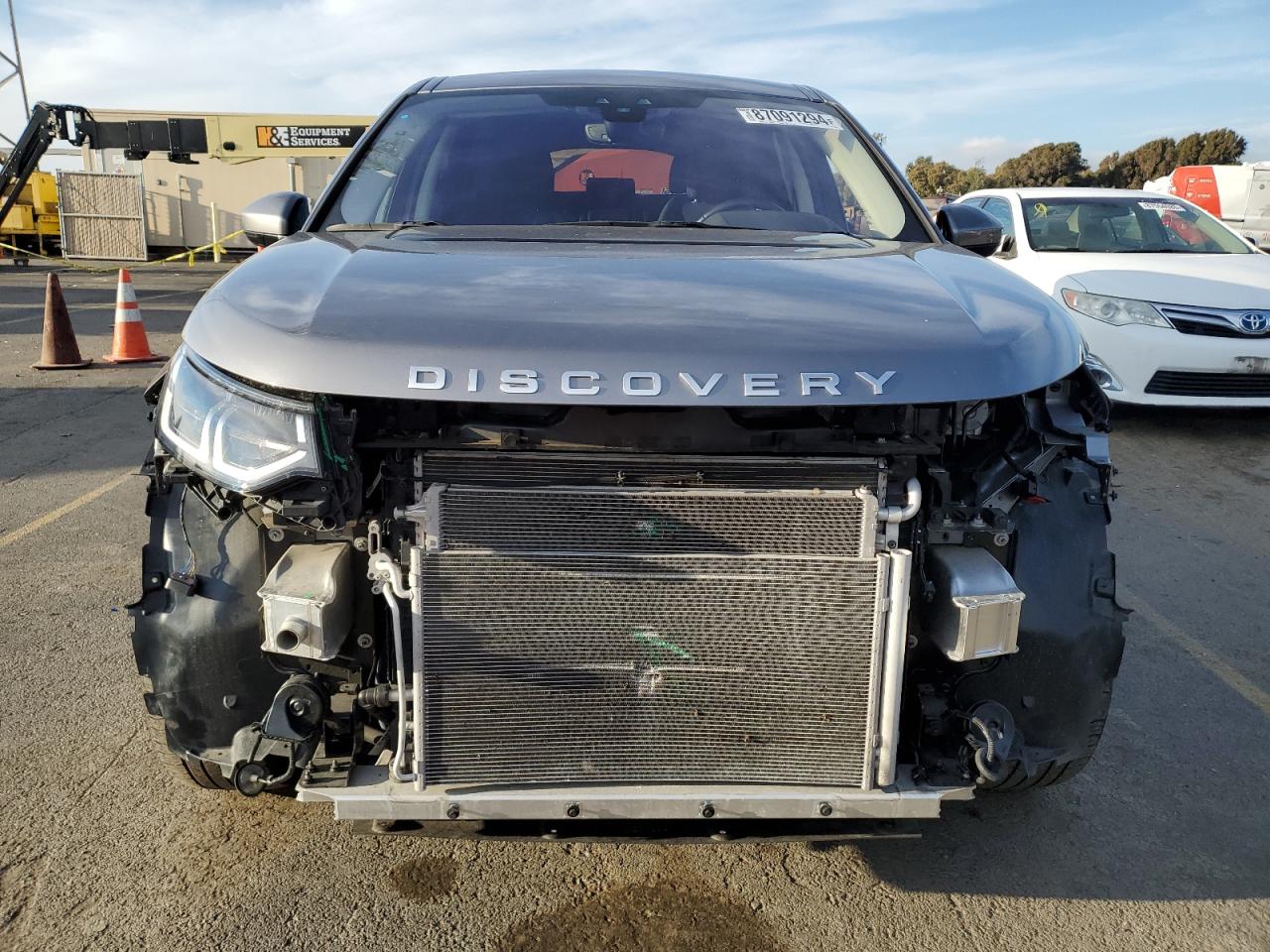 2020 Land Rover Discovery VIN SALCJ2FX6LH875799 Copart auction photo, front end / side damage thumbnail 5