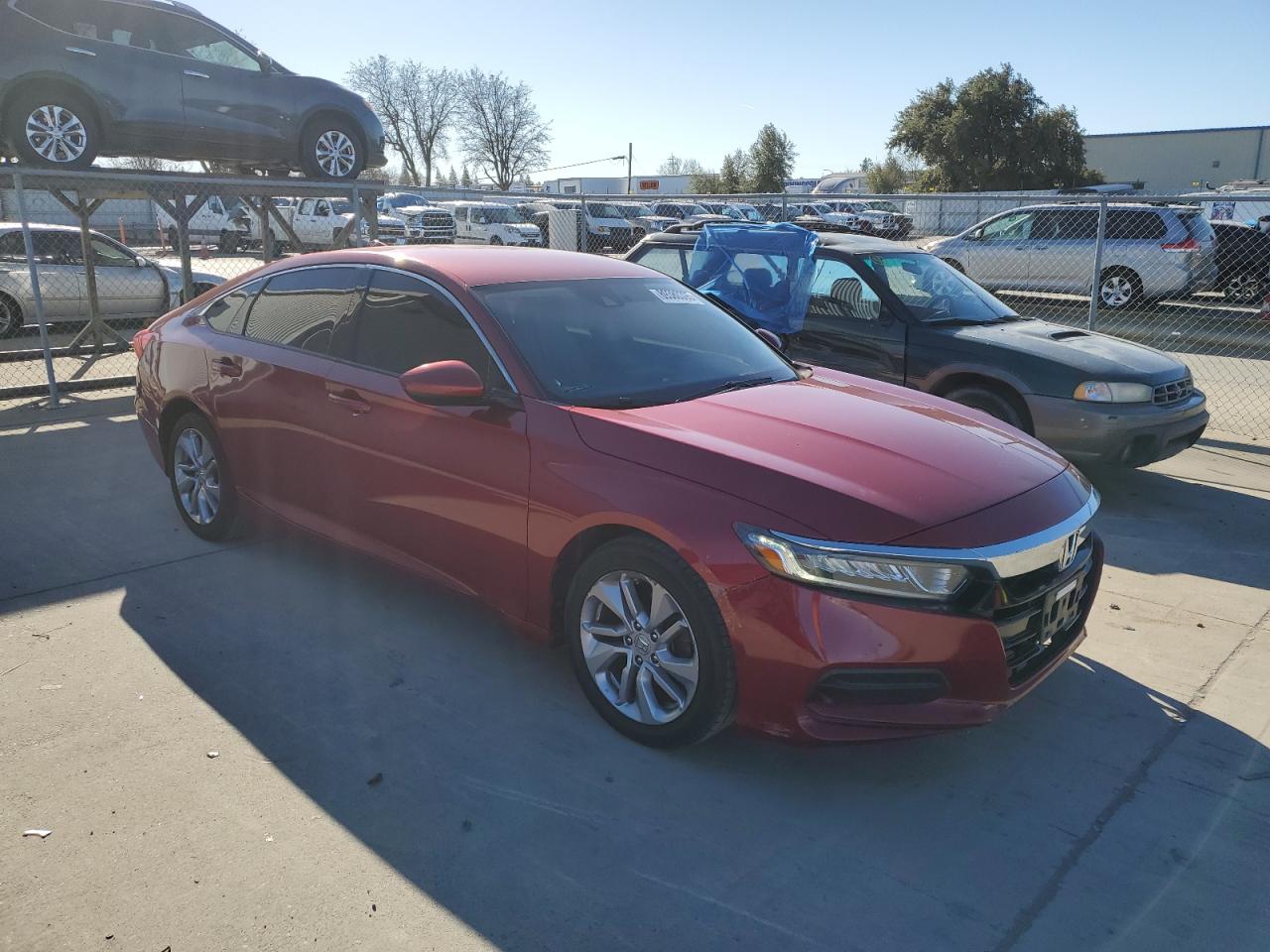 2018 Honda Accord VIN 1HGCV1F11JA050309 Copart auction photo, front end / rear end damage thumbnail 4