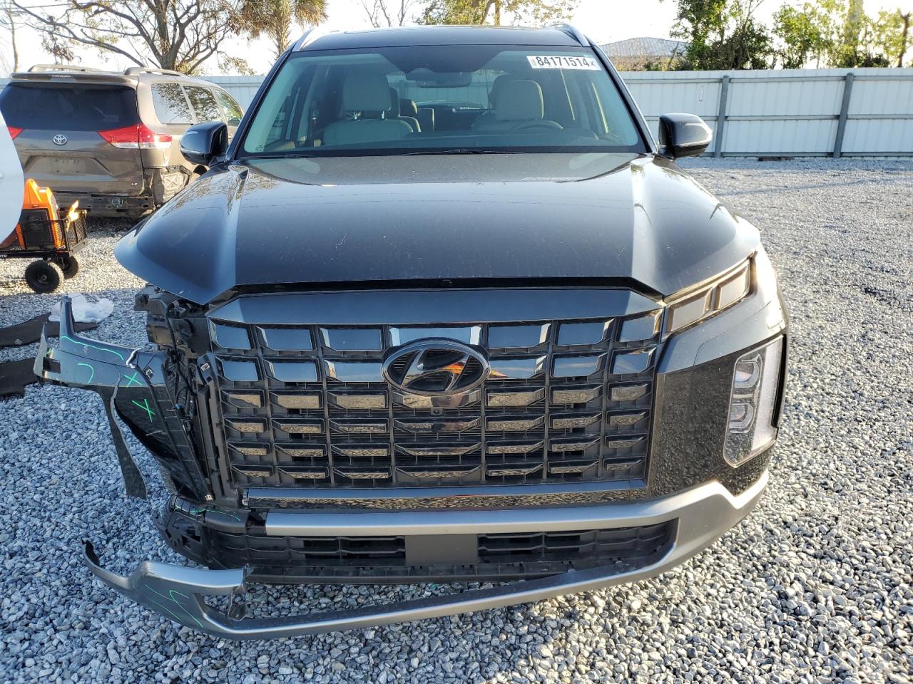 2024 Hyundai Palisade VIN KM8R44GEXRU707953 Copart auction photo, front end damage thumbnail 5