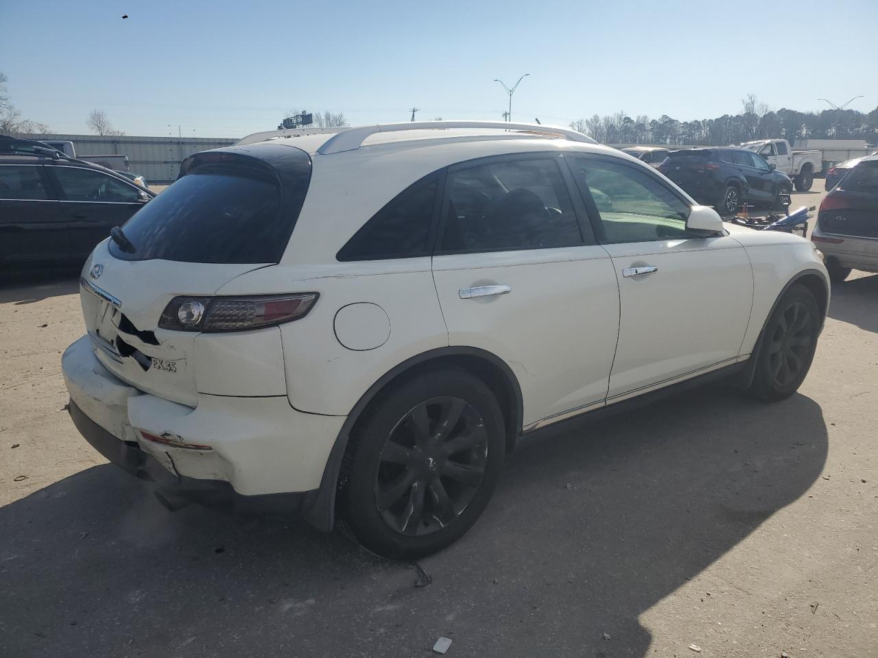 2007 Infiniti FX VIN JNRAS08U77X101141 Copart auction photo, rear end / front end damage thumbnail 3