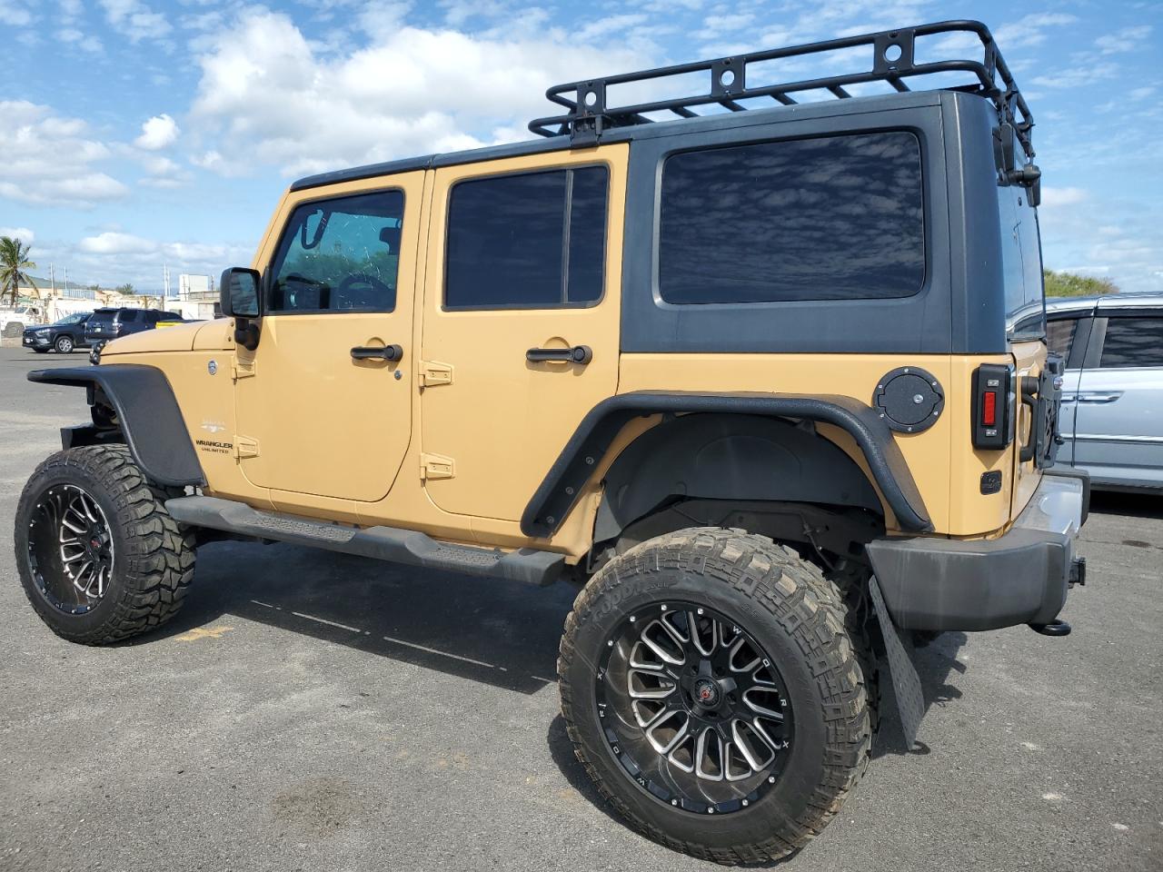 2013 Jeep Wrangler VIN 1C4BJWEG3DL616536 Copart auction photo, front end / undercarriage damage thumbnail 2