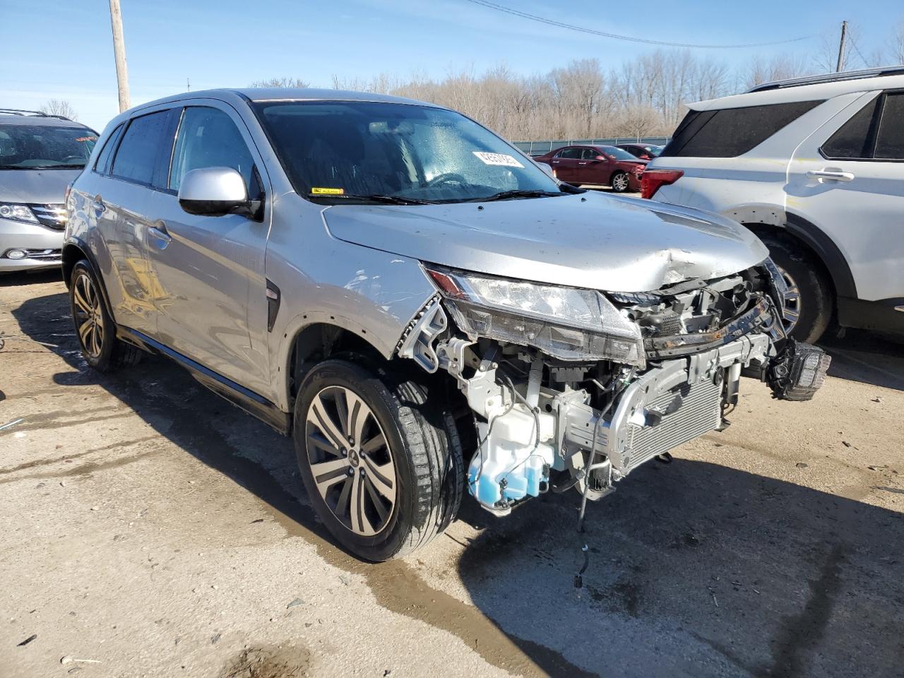 2020 Mitsubishi Outlander VIN JA4AR3AUXLU028151 Copart auction photo, front end / minor dent/scratches damage thumbnail 4