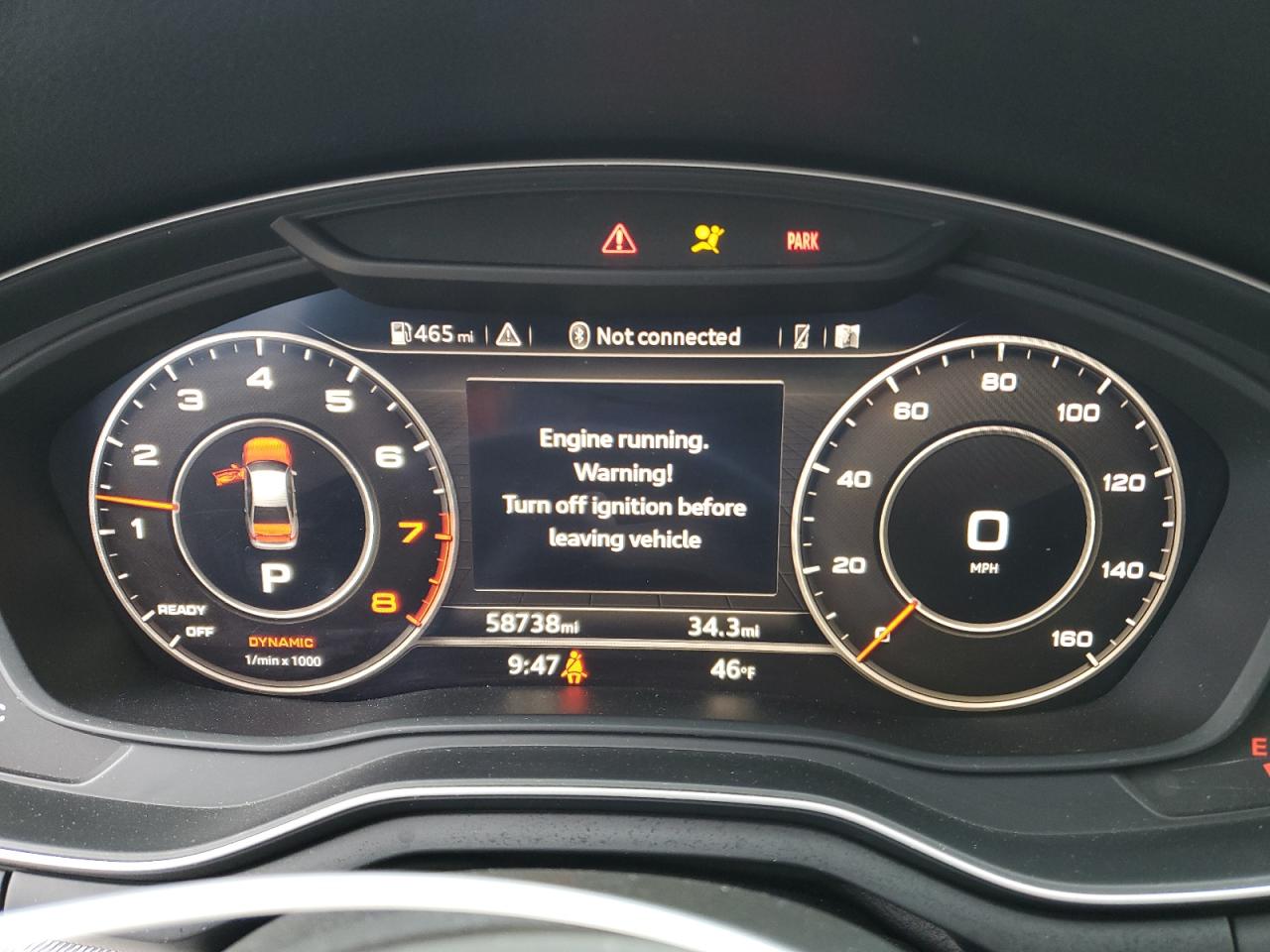 2017 Audi A4 VIN WAUDNAF4XHN043484 Copart auction photo, rear end damage thumbnail 9