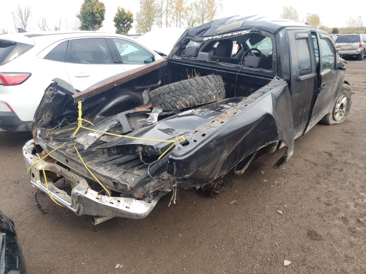 2008 Ford F-150 VIN 1FTRX14W98FC33763 Copart auction photo, rollover / undercarriage damage thumbnail 4