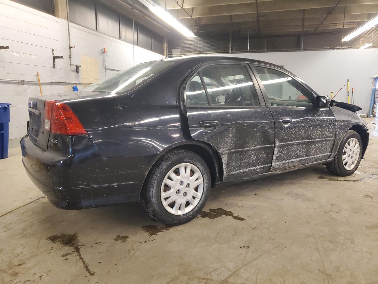 2005 Honda Civic VIN 1HGES165X5L028520 Copart auction photo, front end / rear end damage thumbnail 3