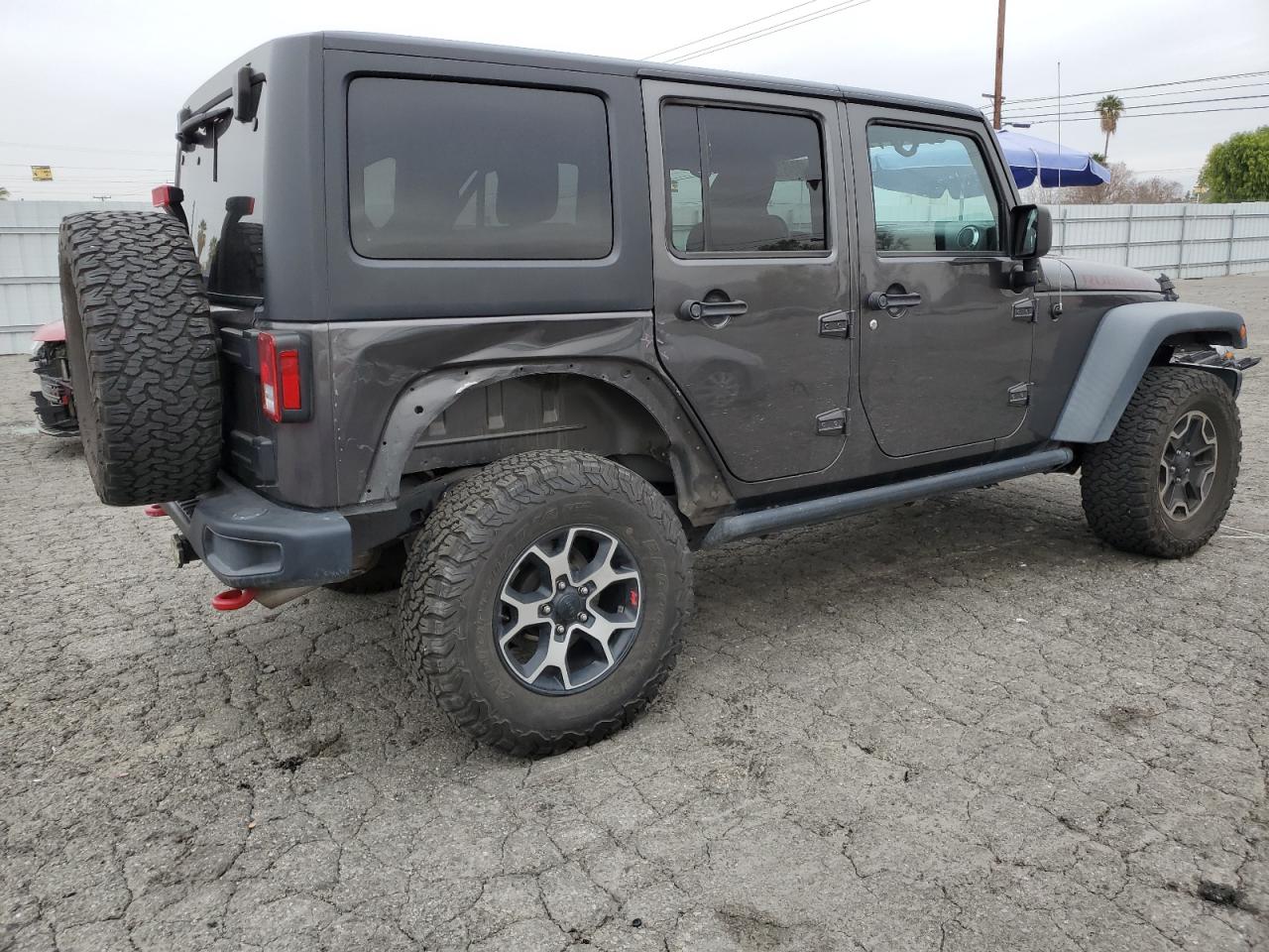 2017 Jeep Wrangler VIN 1C4BJWFG7HL500471 Copart auction photo, side damage thumbnail 3