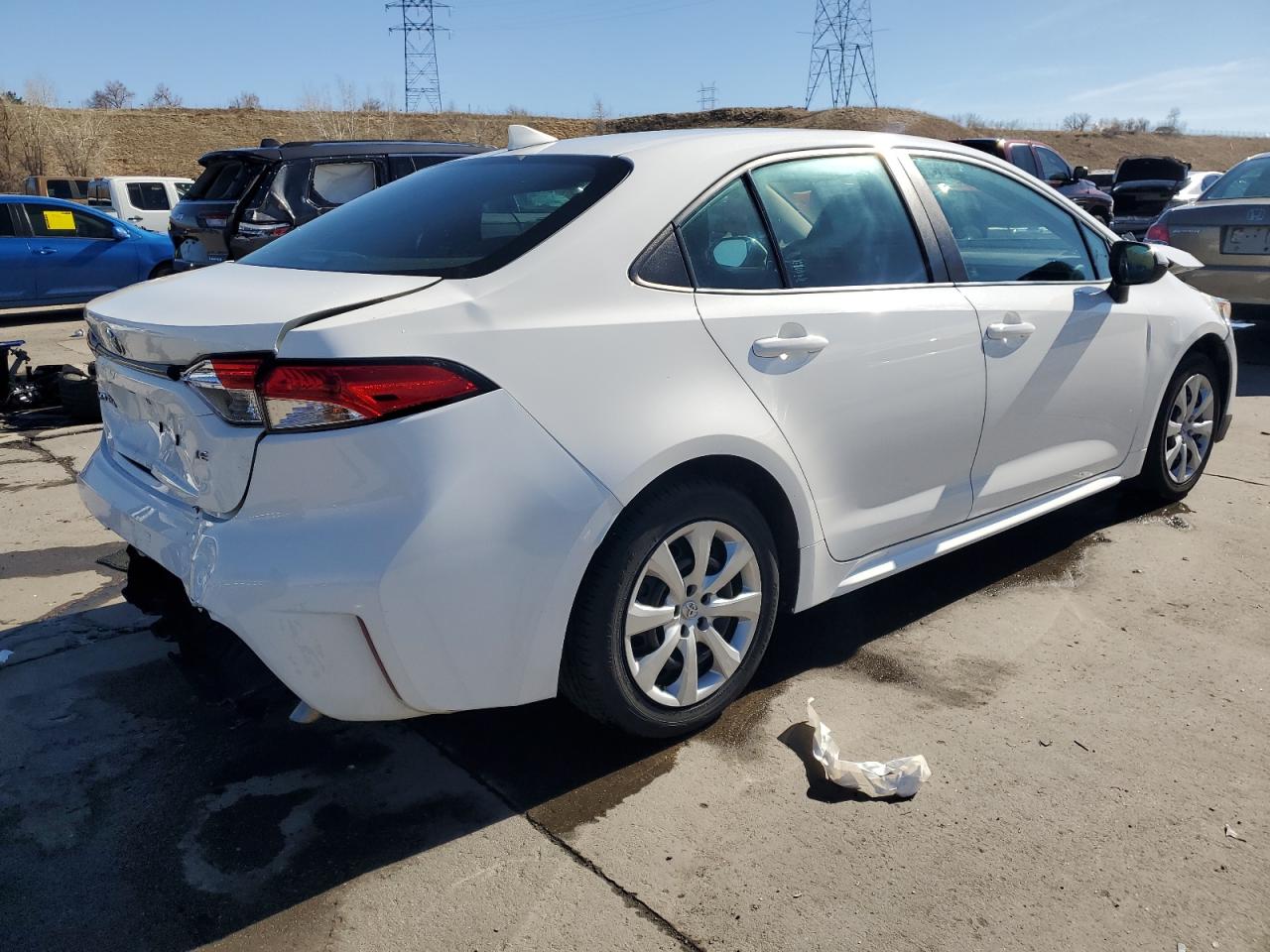 2021 Toyota Corolla VIN 5YFEPMAE1MP246716 Copart auction photo, front end / rear end damage thumbnail 3