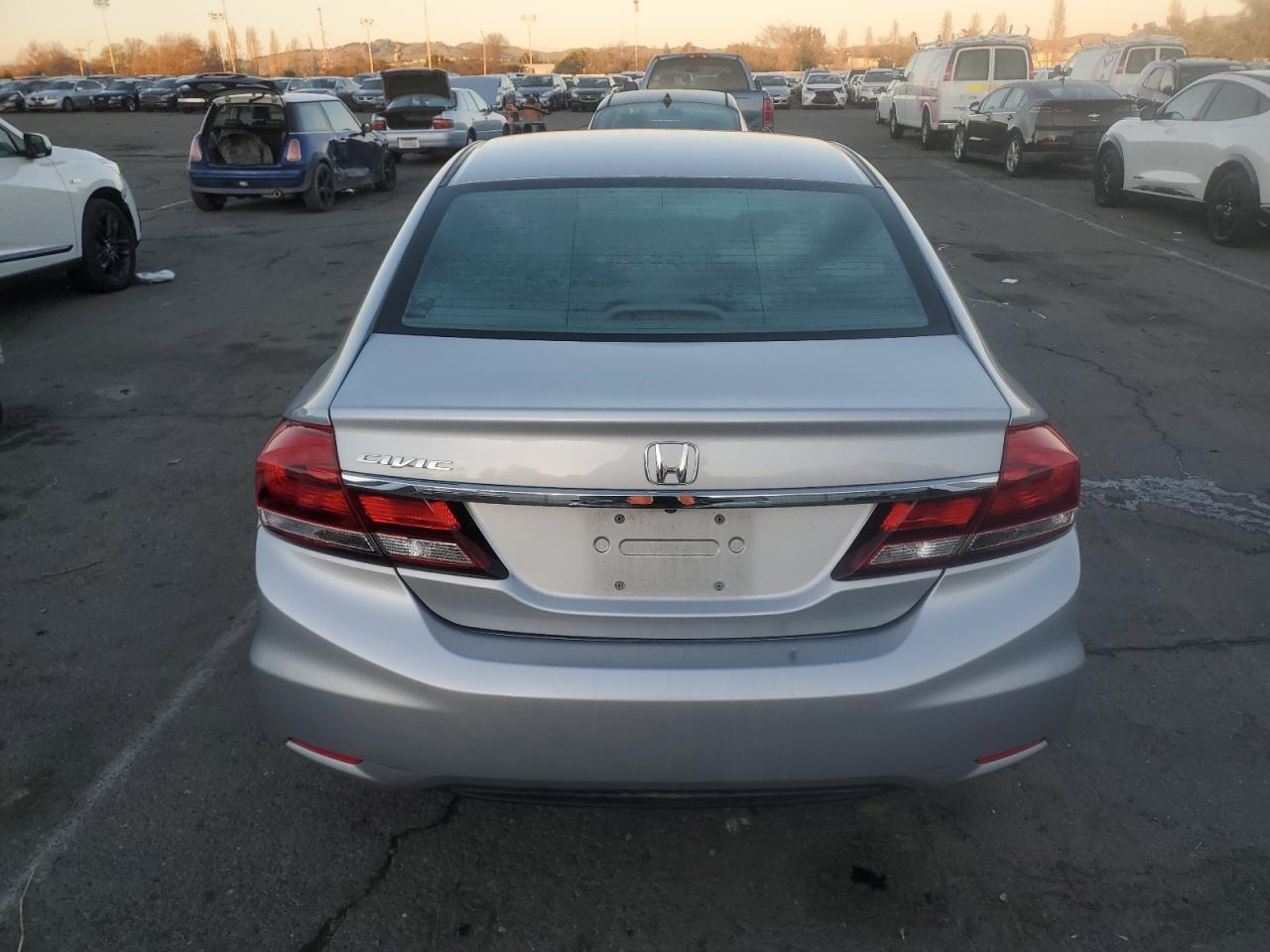 2015 Honda Civic VIN 2HGFB2F83FH523144 Copart auction photo, water/flood damage thumbnail 6
