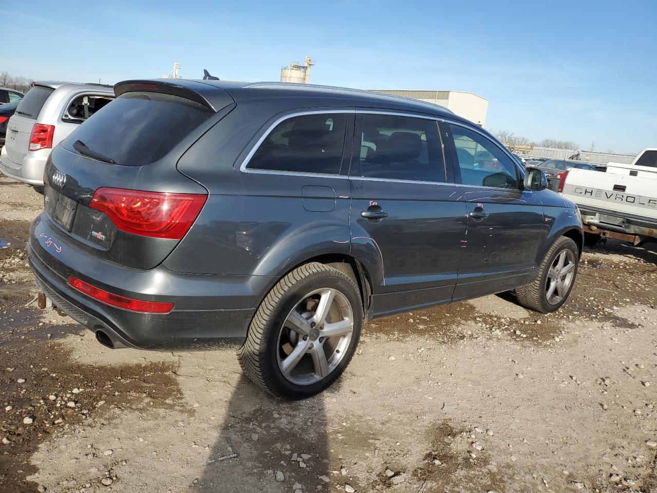 2013 Audi Q7 VIN WA1DGAFE3DD009869 Copart auction photo, all over damage thumbnail 3